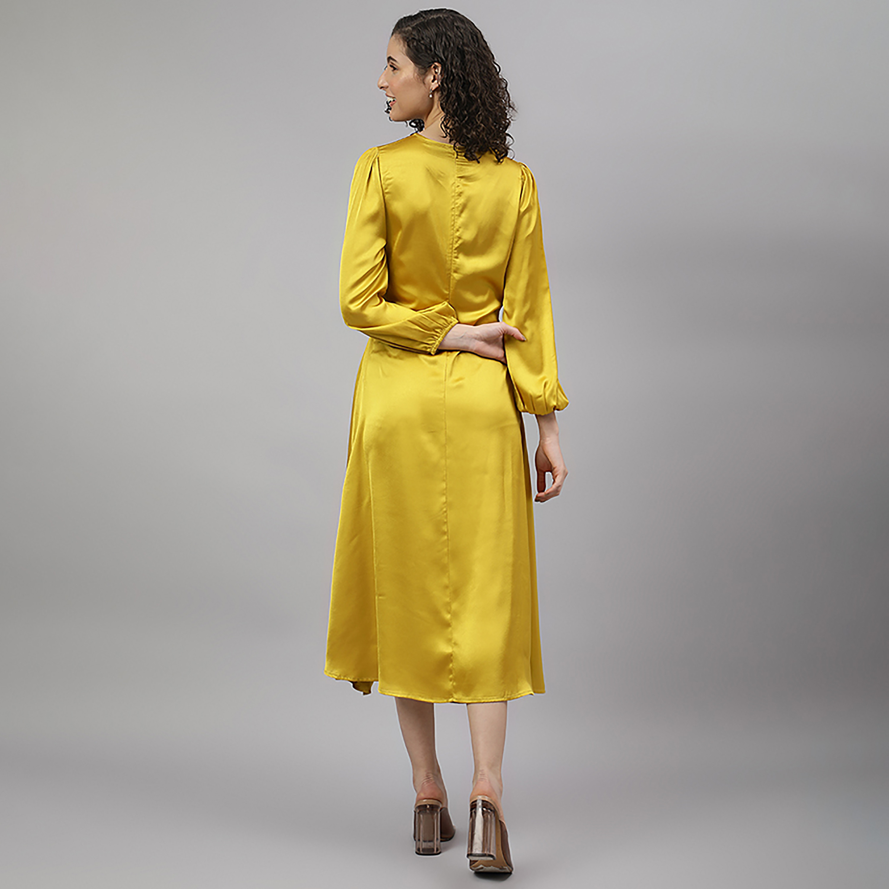Beverly Hills Polo Club Plain Round Neck Woven Midi Dress-PROMO_CP_BHPC_101125-image-4