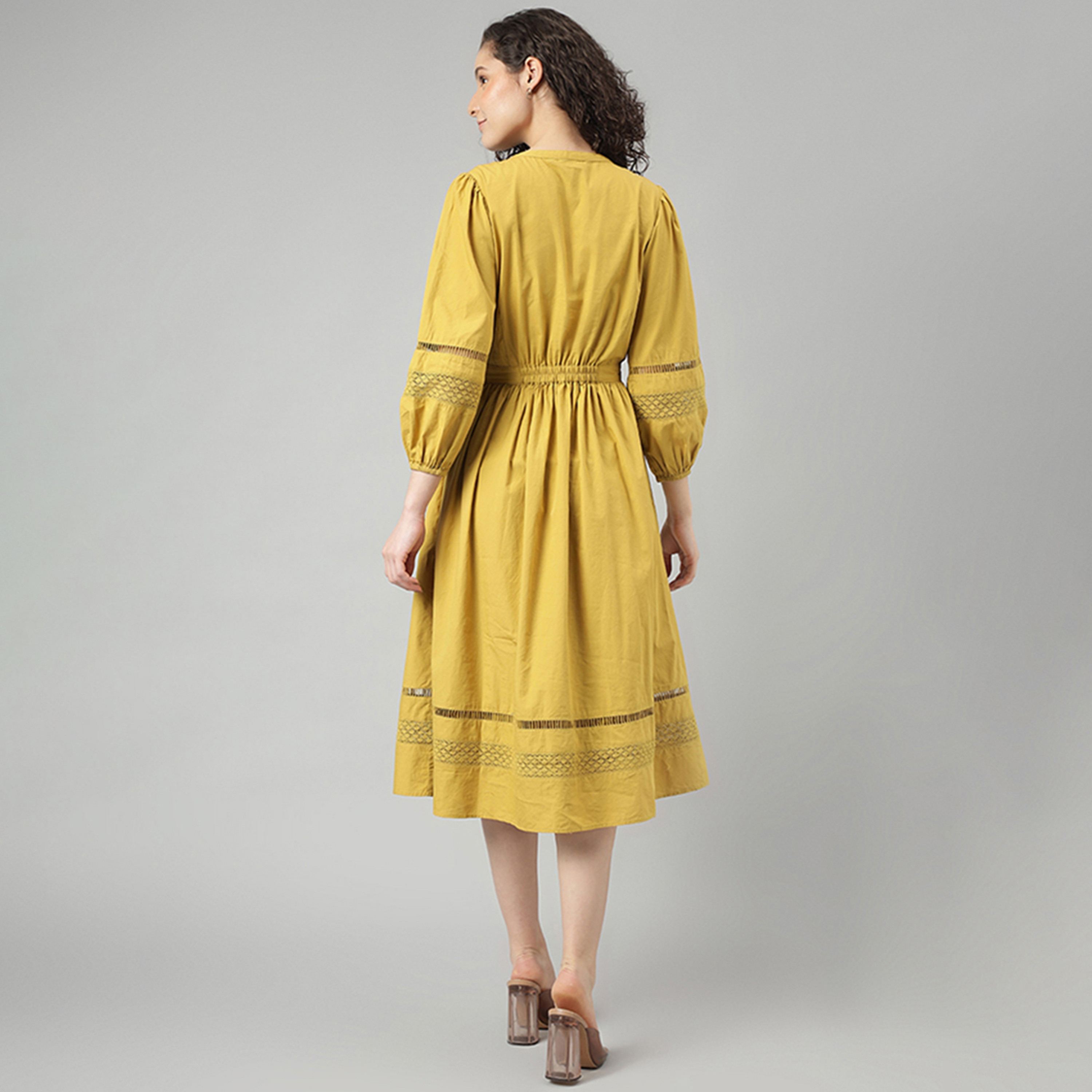Beverly Hills Polo Club Pleated Collared Midi Buttoned Shirt Dress with Side Pocket-women-clothing-dresses-image-3