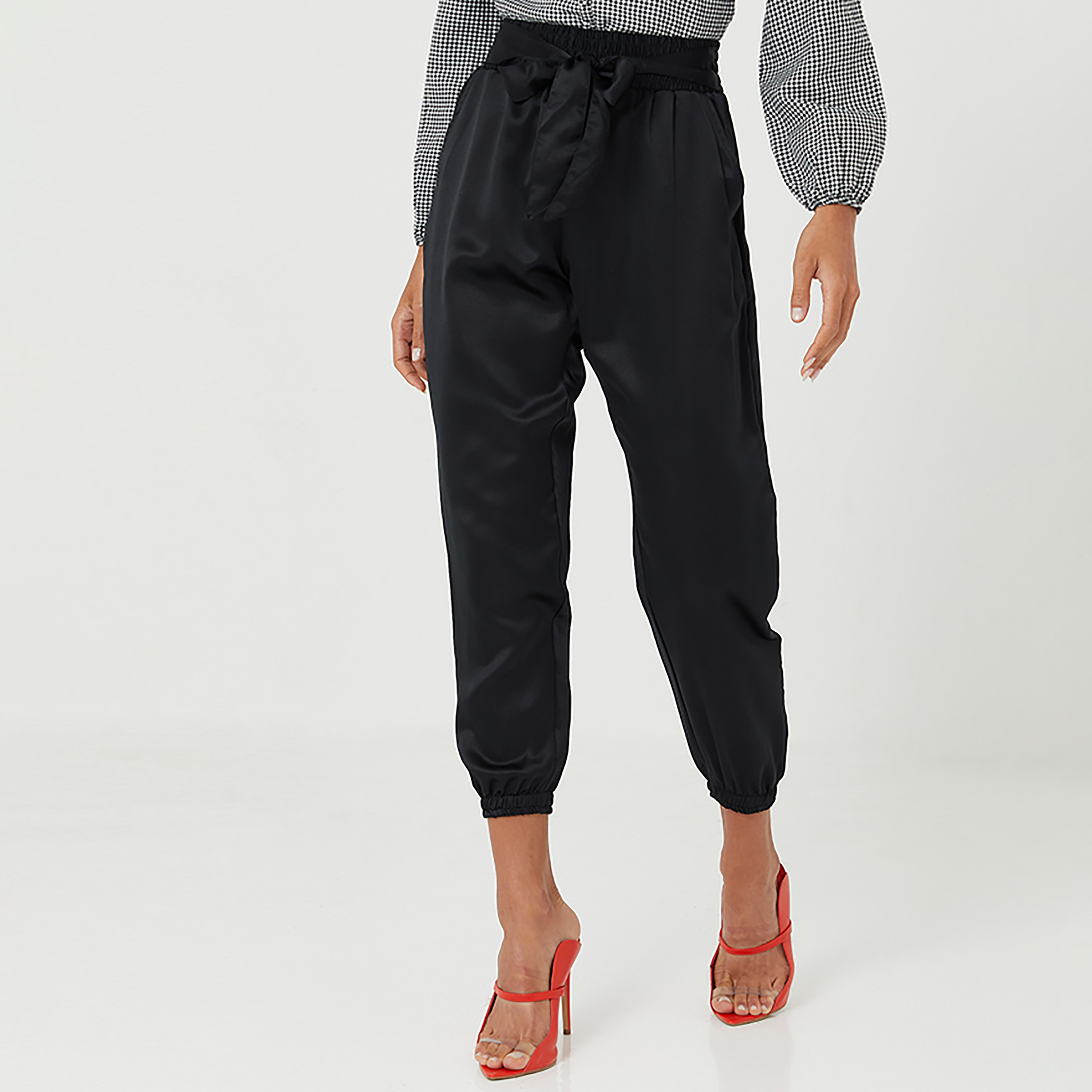 Beverly Hills Polo Club Plain Mid-Rise Jogger-women-clothing-bottoms-joggers-image-1