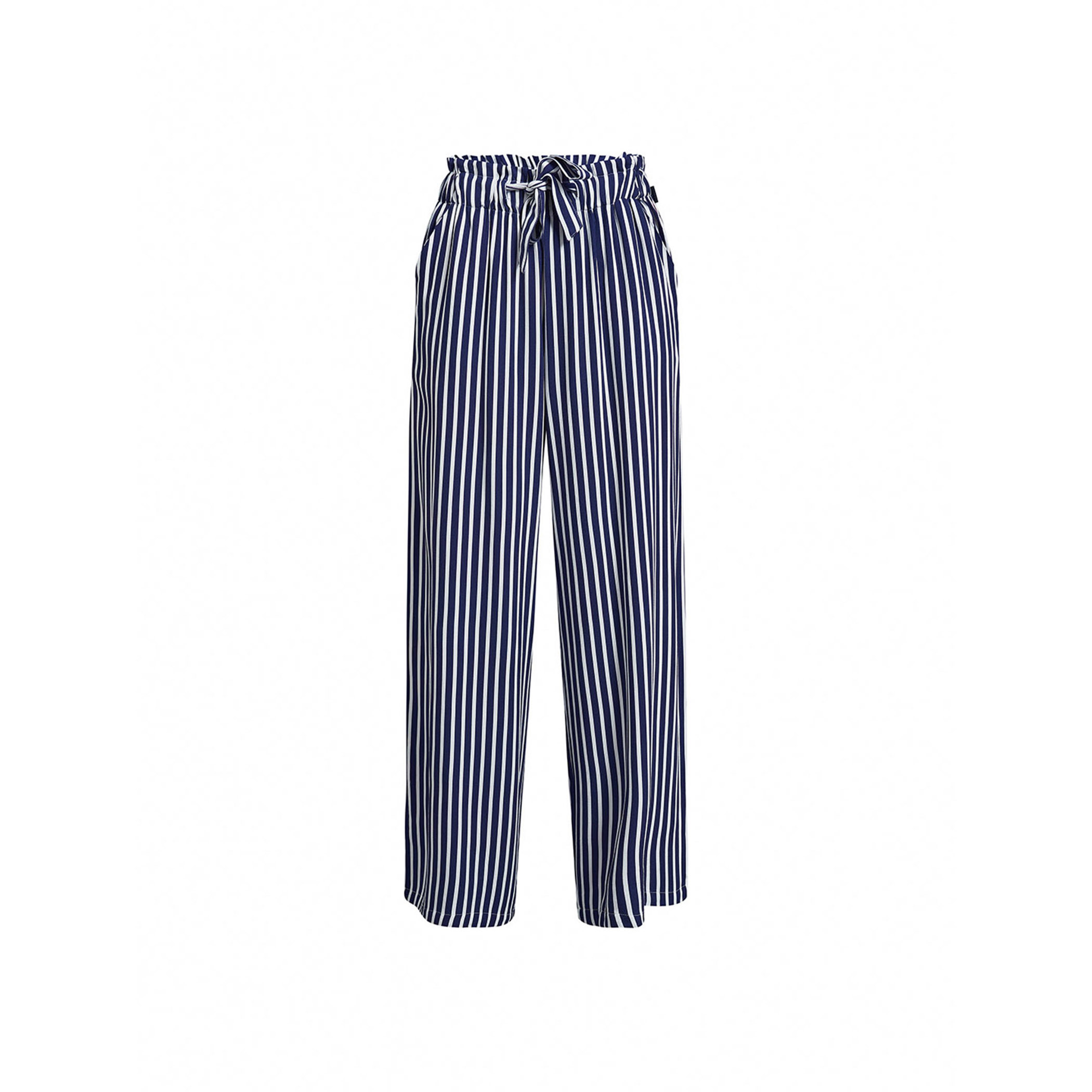 Beverly Hills Polo Club Women Navy Blue Striped Drawstring Pant-women-clothing-bottoms-trousers-image-7