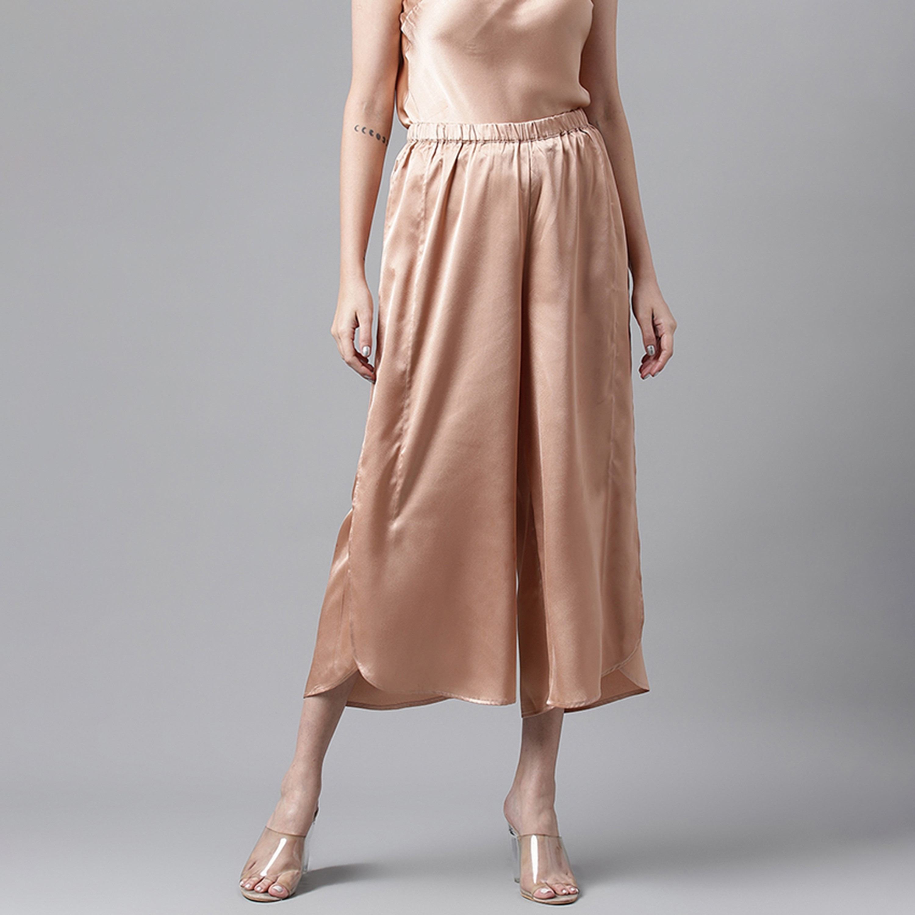 كلوتس نسائية مطاطية على شكل خصر مرن مرتفع في نادي بيفرلي هيلز للبولو-women-clothing-bottoms-trousers-image-5