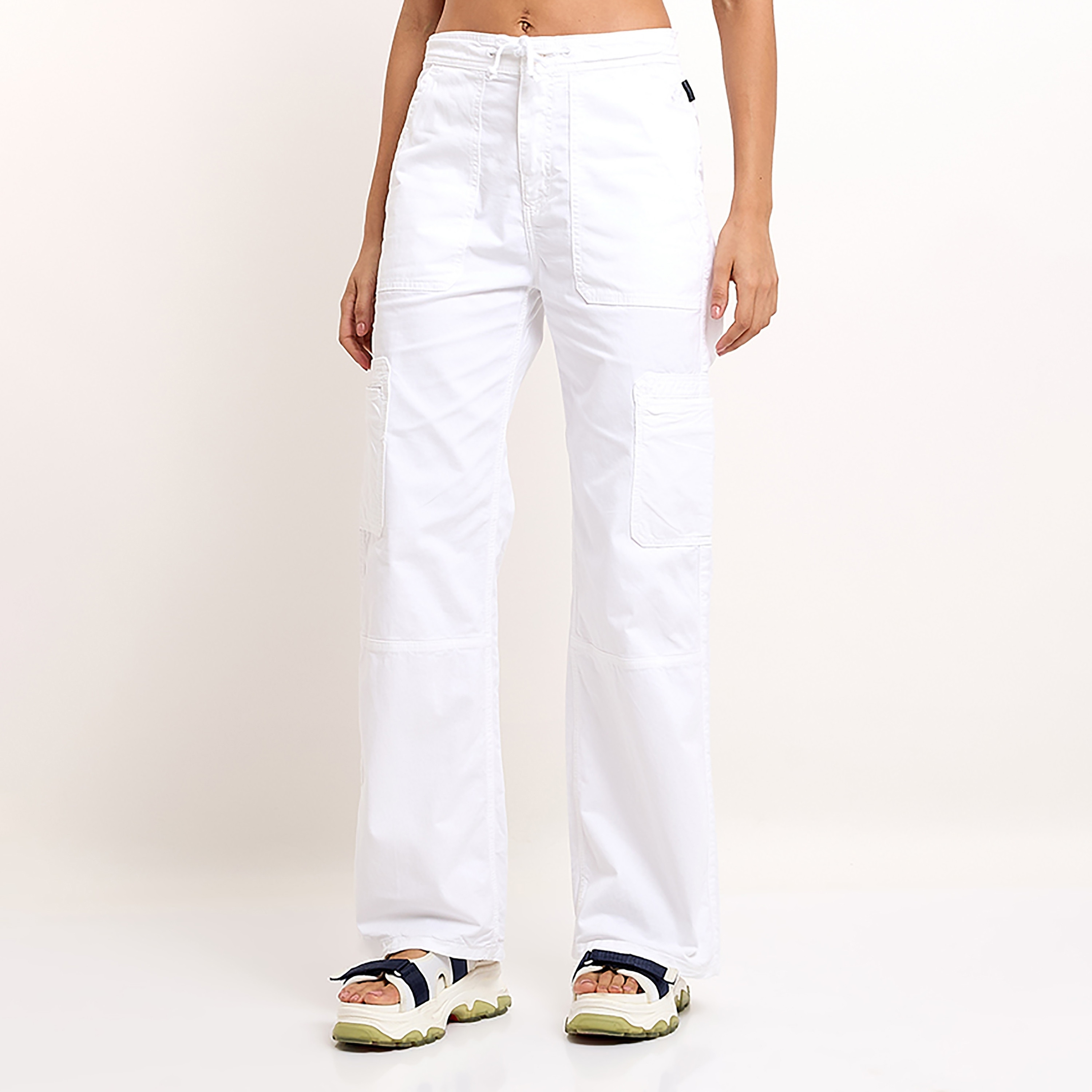 Beverly Hills Polo Club Plain High-Rise Drawstring Women's Pants-PROMO_CP_BHPC_101125-image-1