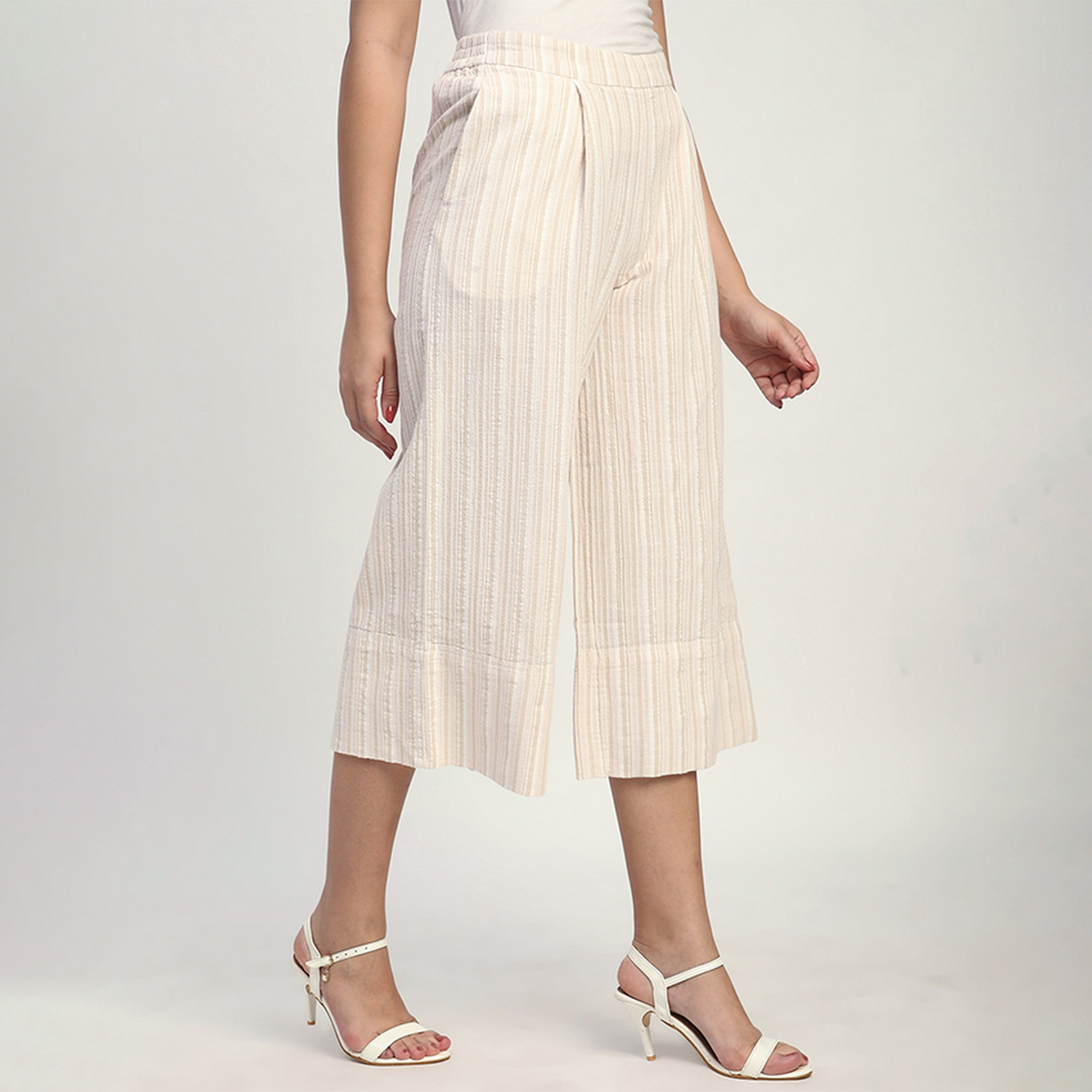 بنطلون نسائي مخطط بخصر عالٍ من بيفرلي هيلز بولو كلوب-women-clothing-bottoms-trousers-image-3
