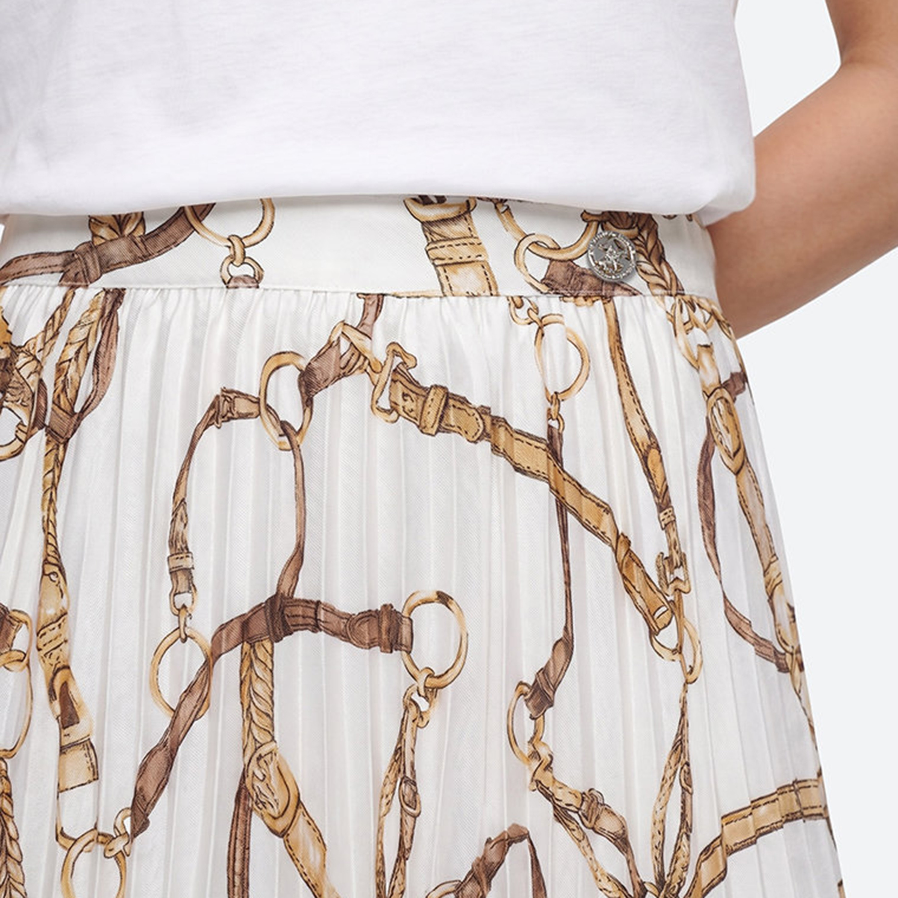 تنورة ميدي نسائية بكسرات وطبعة من بيفرلي هيلز بولو كلوب-women-clothing-skirts-image-5