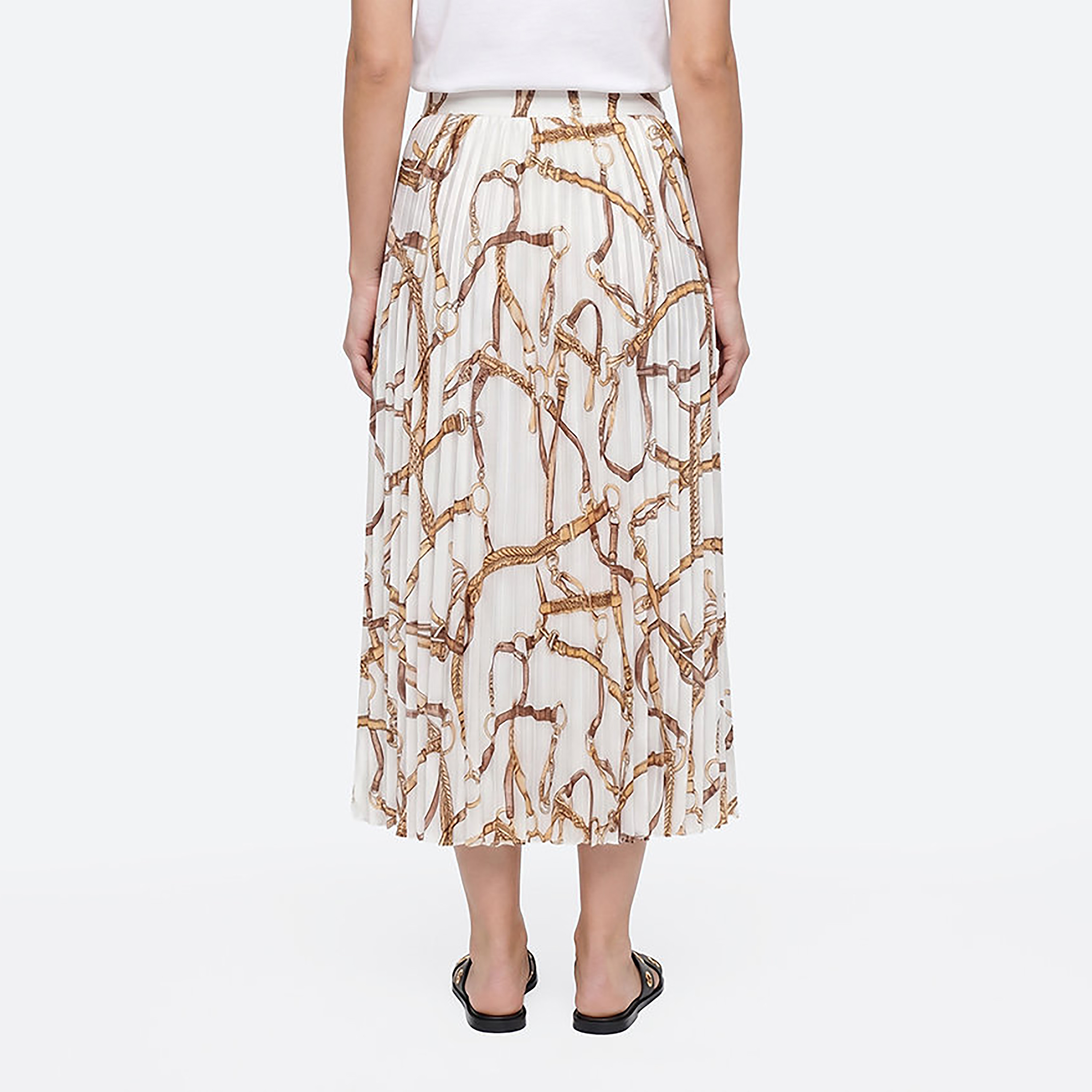 تنورة ميدي نسائية بكسرات وطبعة من بيفرلي هيلز بولو كلوب-women-clothing-skirts-image-6
