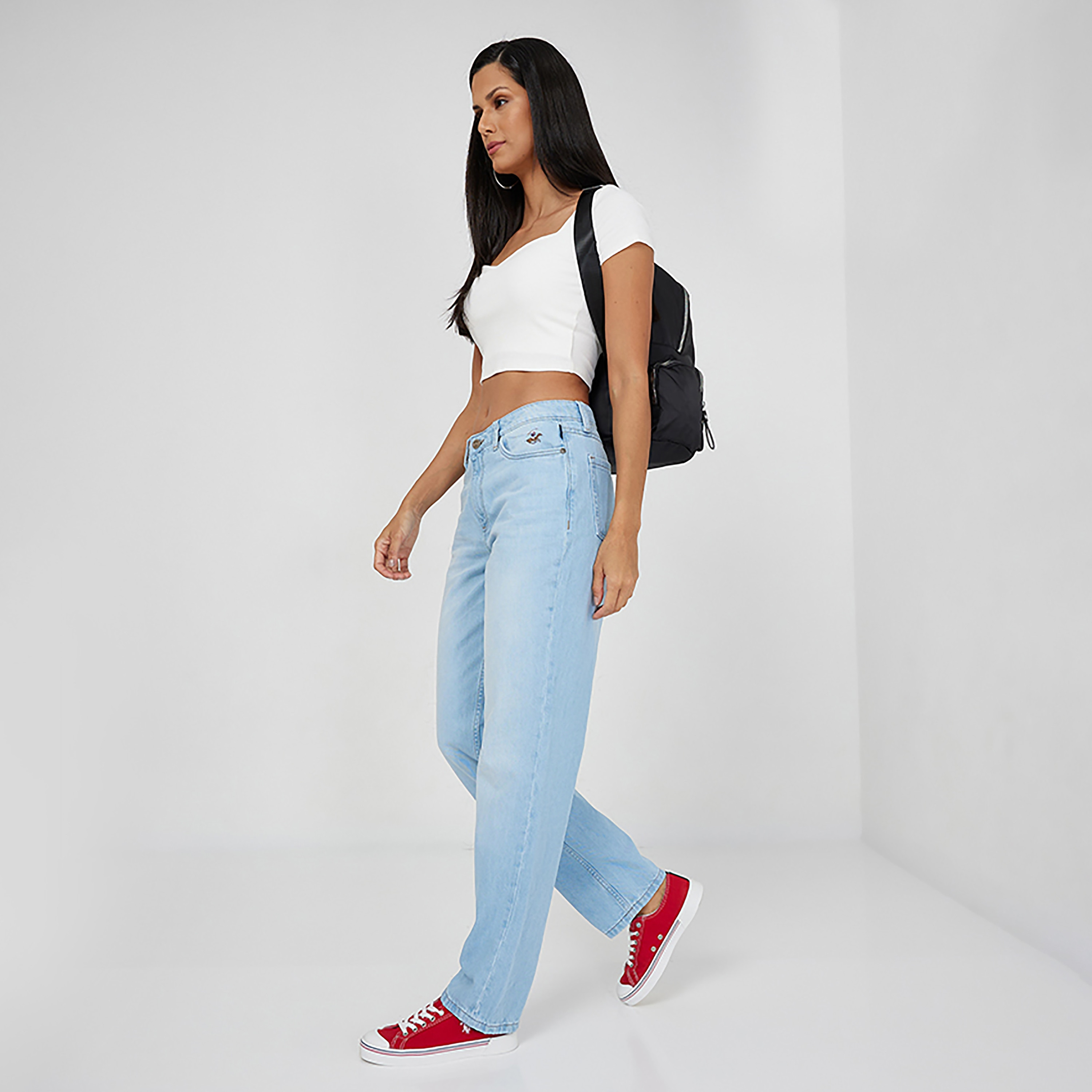 Beverly Hills Polo Club Slim Fit Faded Mid Rise Jeans-women-clothing-bottoms-jeans-image-2