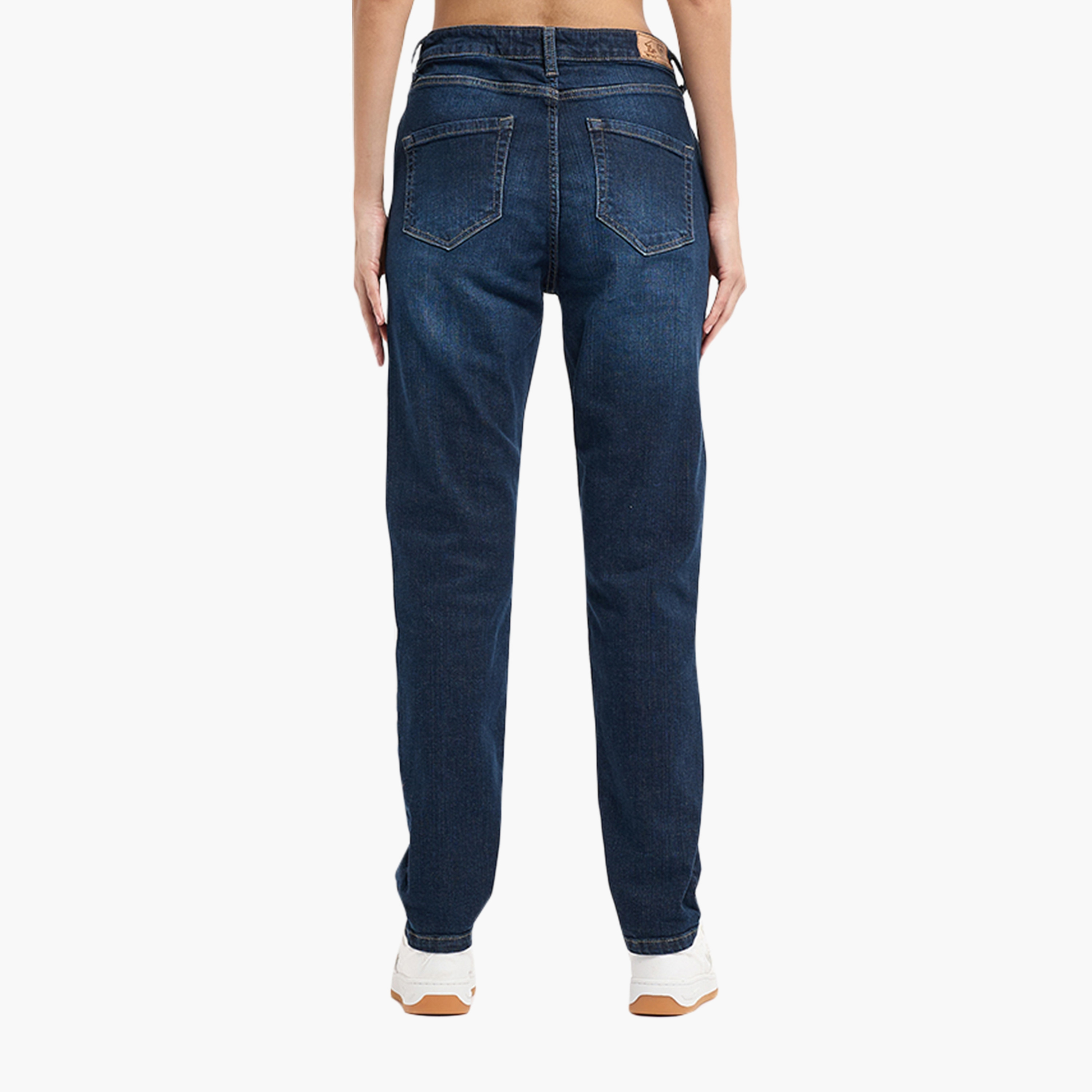 Beverly Hills Polo Club Washed High-Rise Button & Zip Fly Women's Jeans-women-clothing-bottoms-jeans-image-4