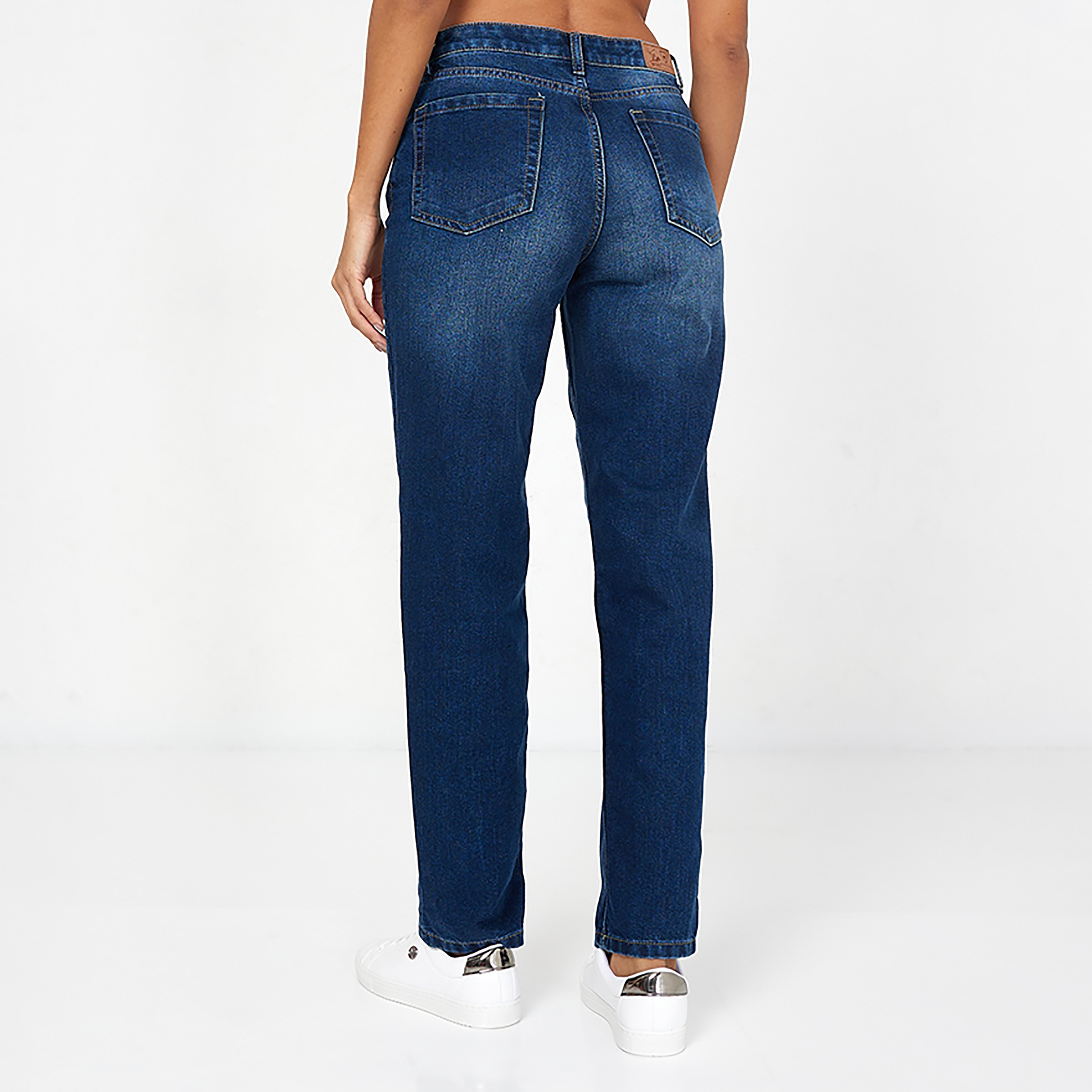 بنطال جينز بقصة ضيقة ومتوسط الارتفاع من بيفرلي هيلز بولو كلوب-women-clothing-bottoms-jeans-image-8
