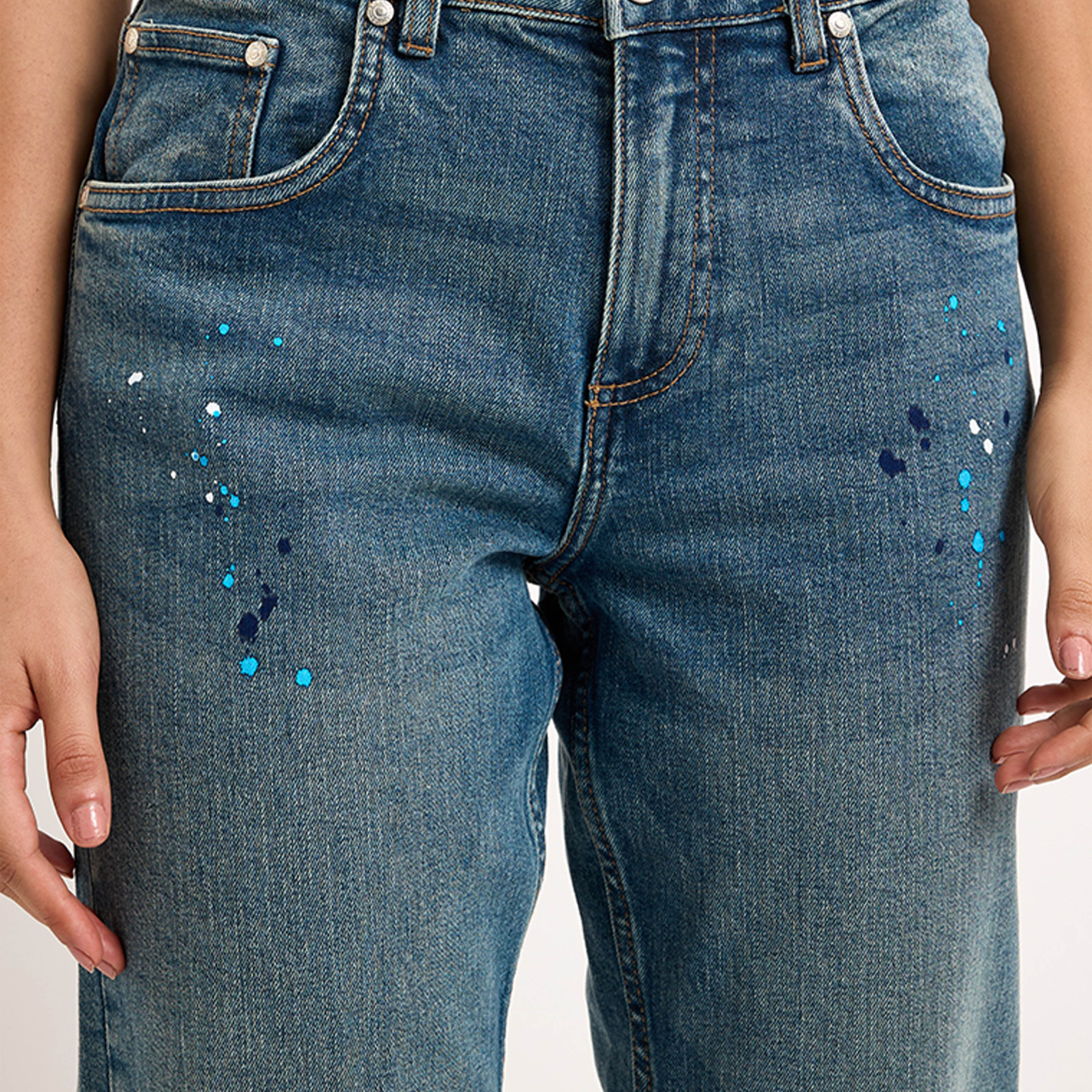 بيفرلي هيلز كلوب-  بنطلون جينز نسائي مستقيم بارتفاع متوسط-women-clothing-bottoms-jeans-image-7