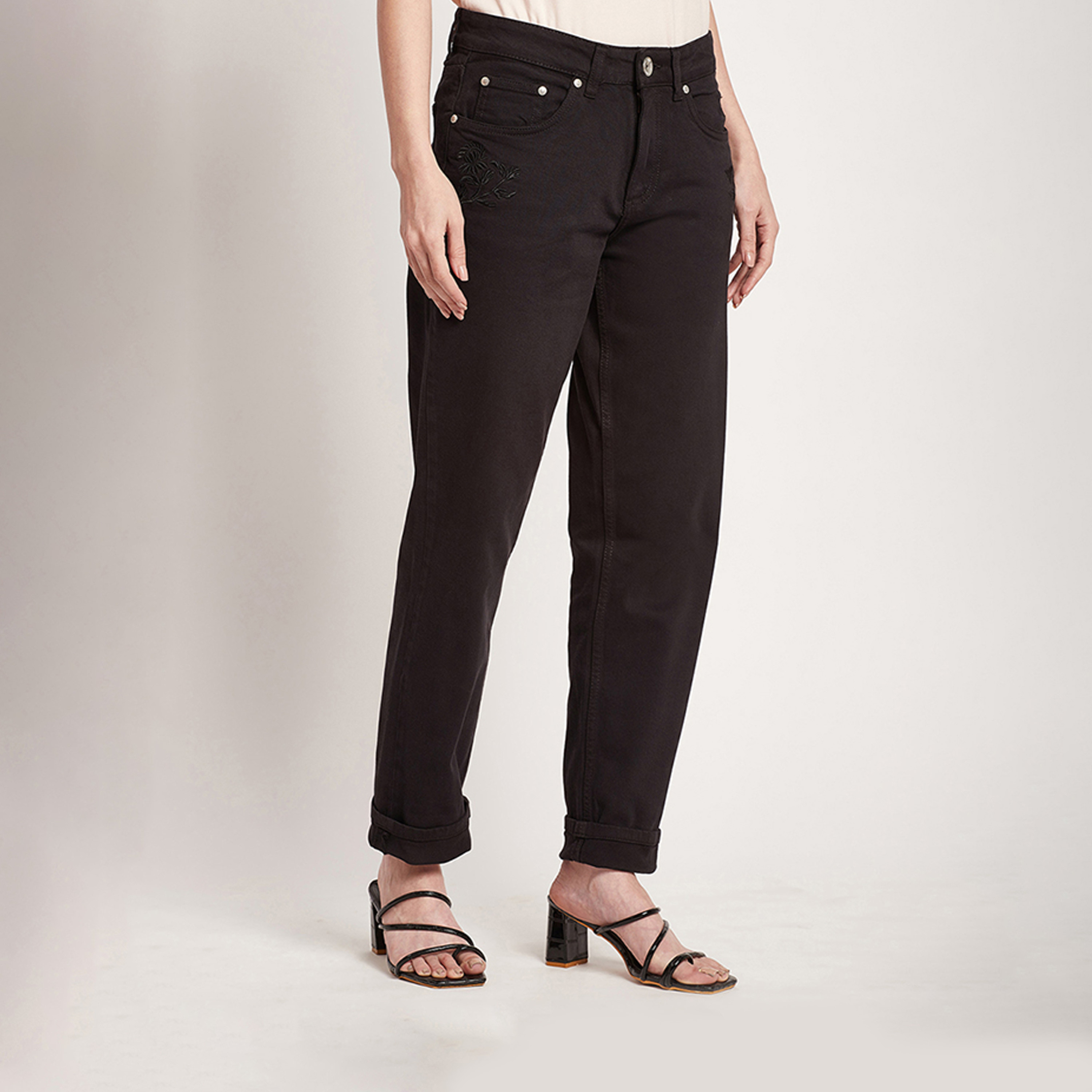 بيفرلي هيلز كلوب-  بنطلون جينز نسائي مريح بارتفاع متوسط-women-clothing-bottoms-jeans-image-3