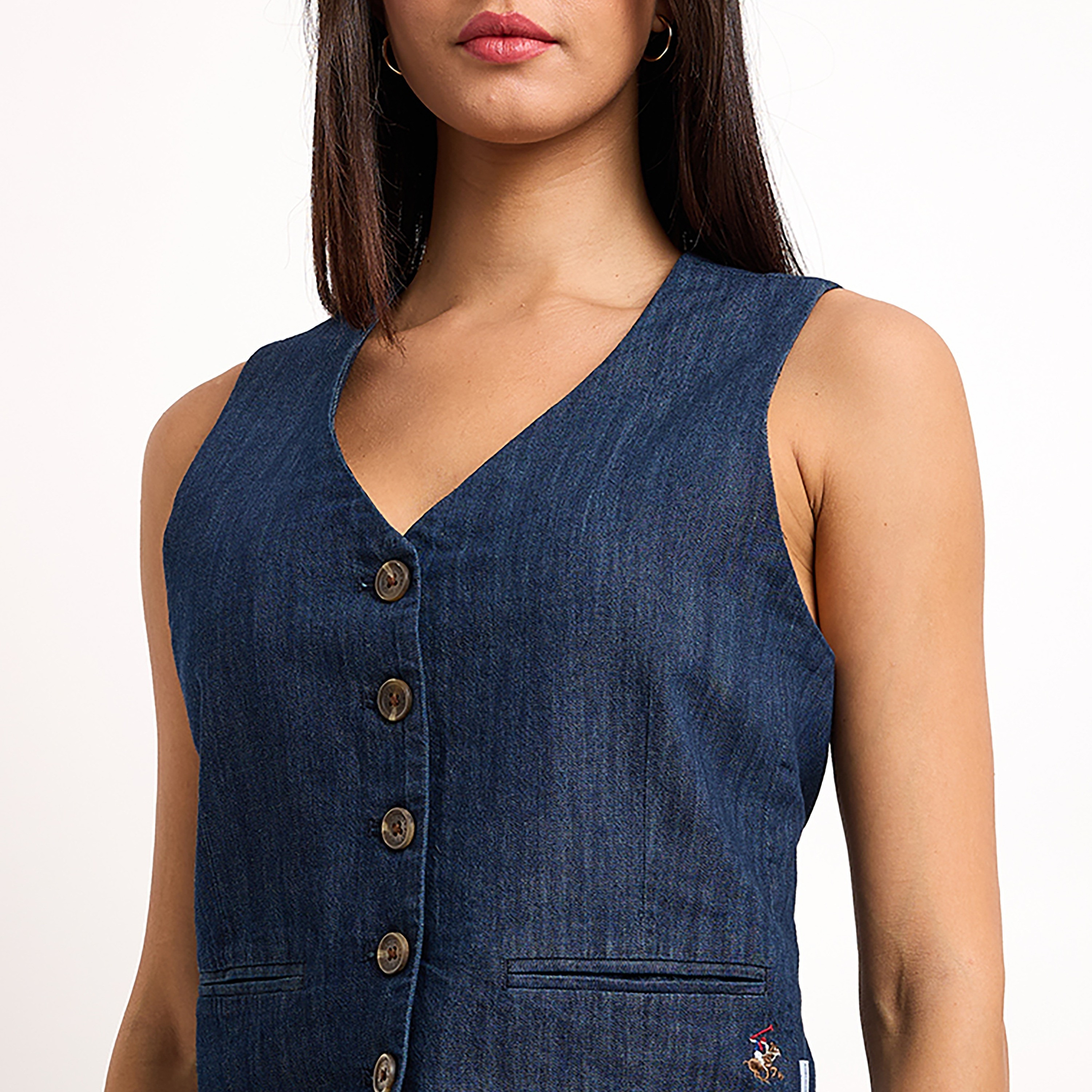سترة بيفرلي هيلز للبولو كلوب بدون أكمام بدون أكمام-women-winterwear-coatsandjackets-waistcoats-image-3