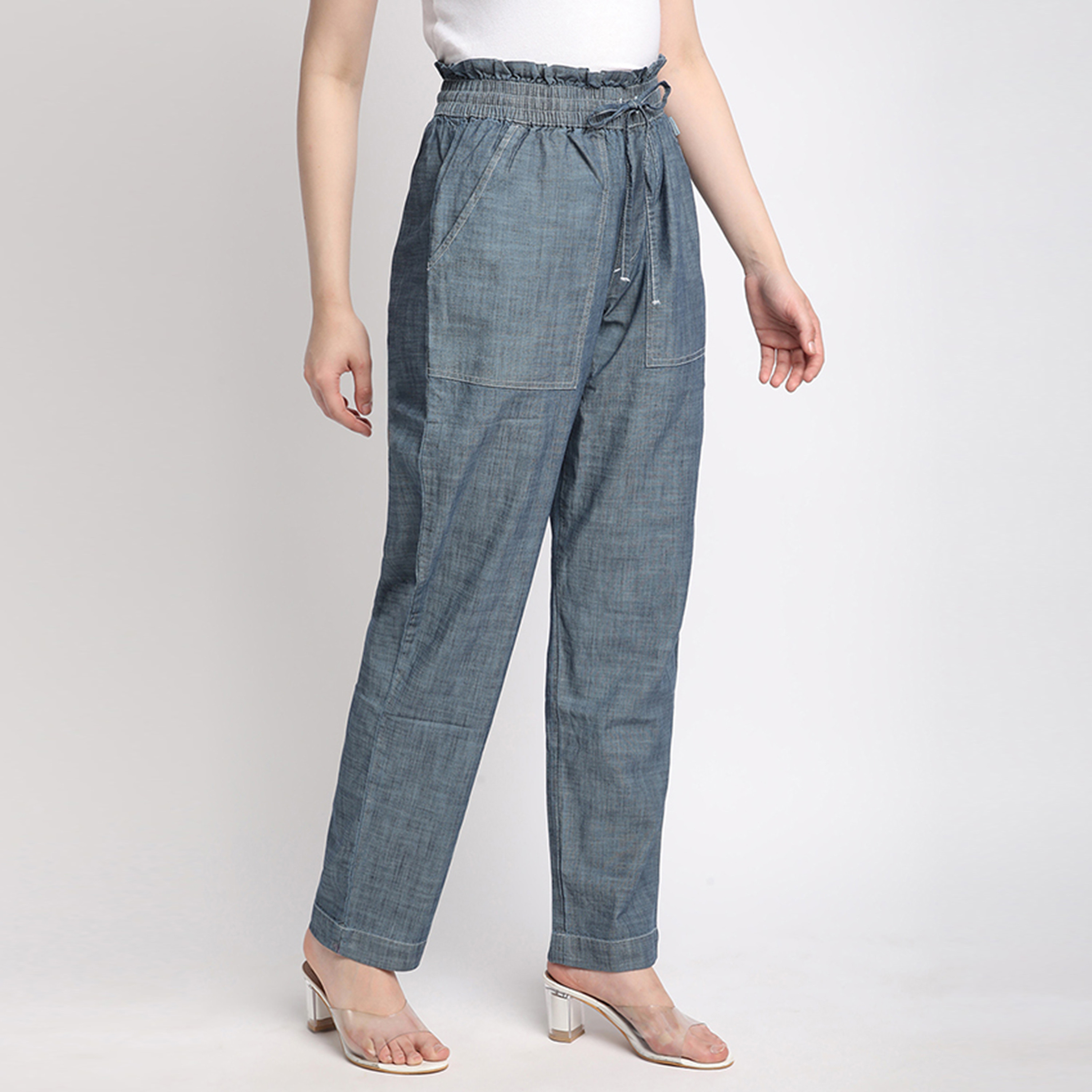 بنطال بيفرلي هيلز بولو كلوب للسيدات ذو خصر مرن وإغلاق برباط-women-clothing-bottoms-trousers-image-3