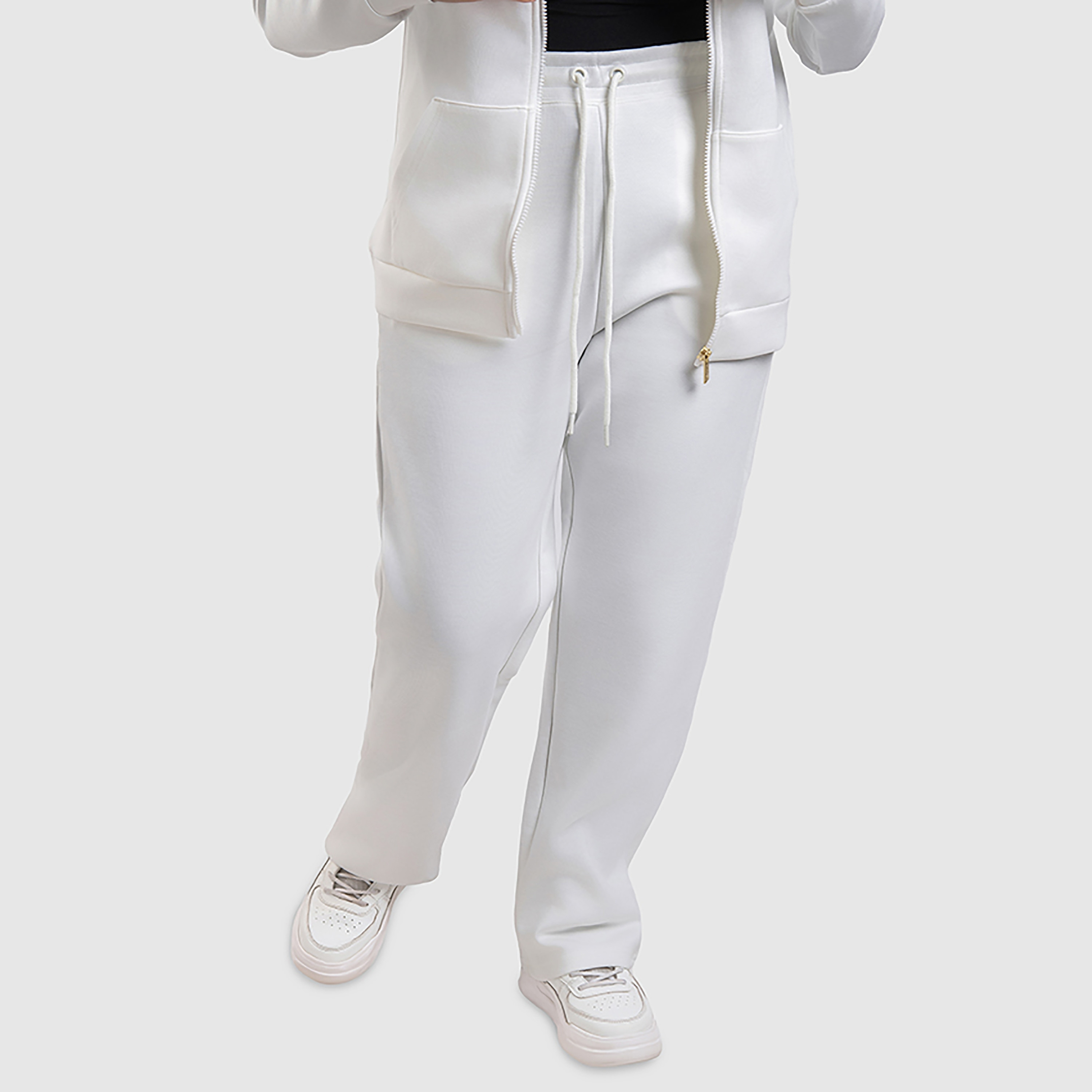 بنطال رياضي نسائي برباط وخصر متوسط الارتفاع مع شعار من بيفرلي هيلز بولو كلوب-women-clothing-bottoms-joggers-image-9