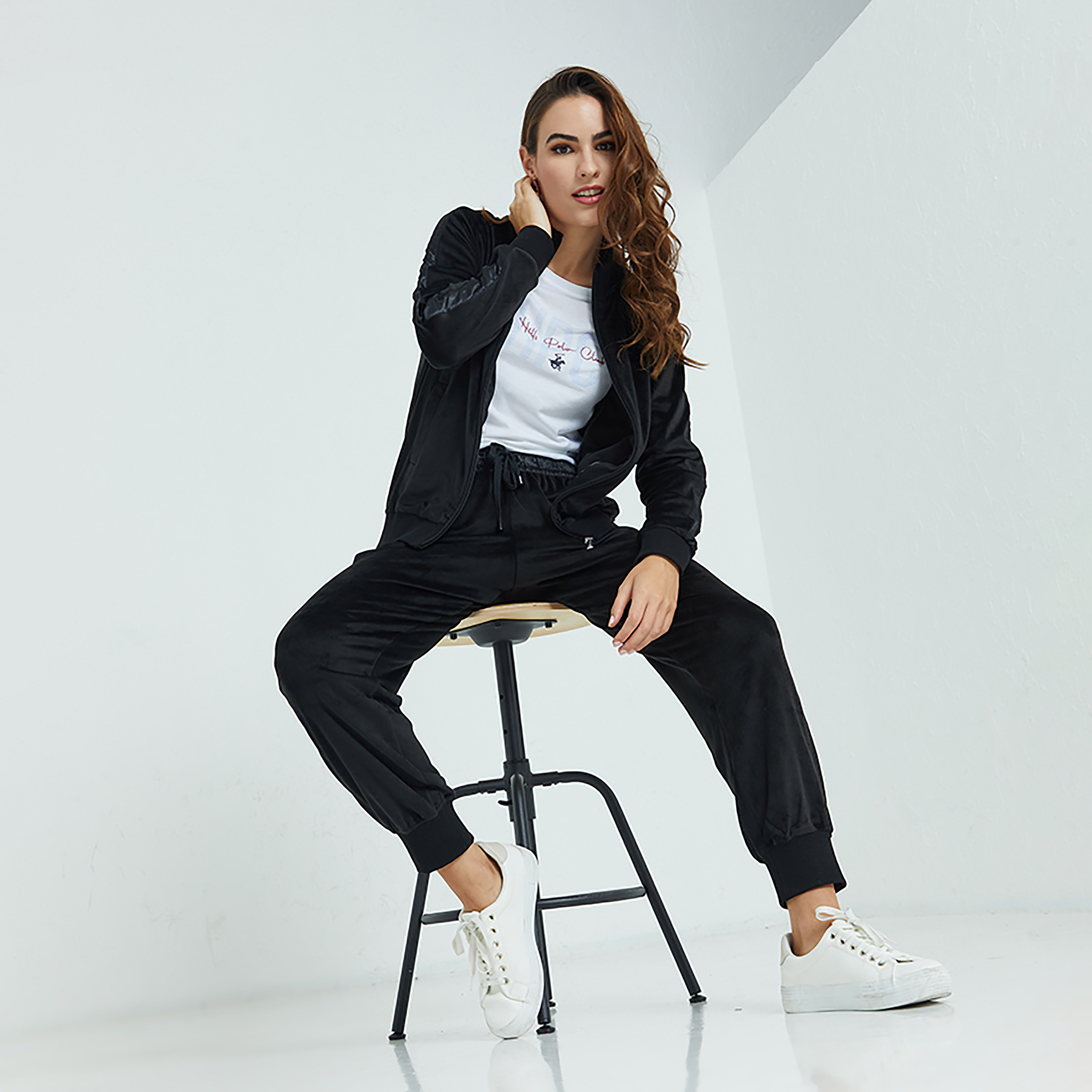 Beverly Hills Polo Club Plain Mid-Rise Jogger-women-clothing-bottoms-joggers-image-2