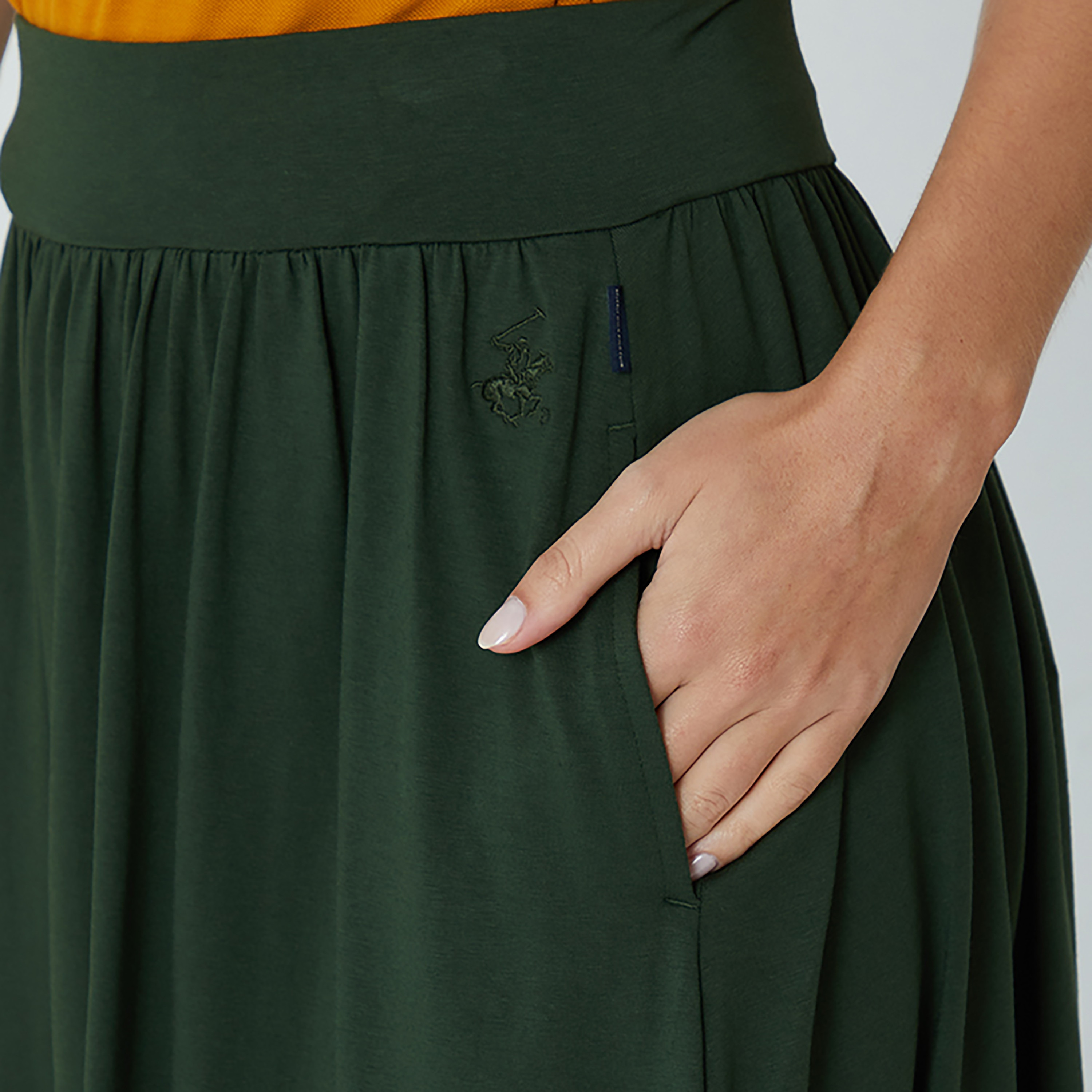 تنورة منسوجة متوسطة الطول من بيفرلي هيلز بولو كلوب -women-clothing-bottoms-skirts-image-3
