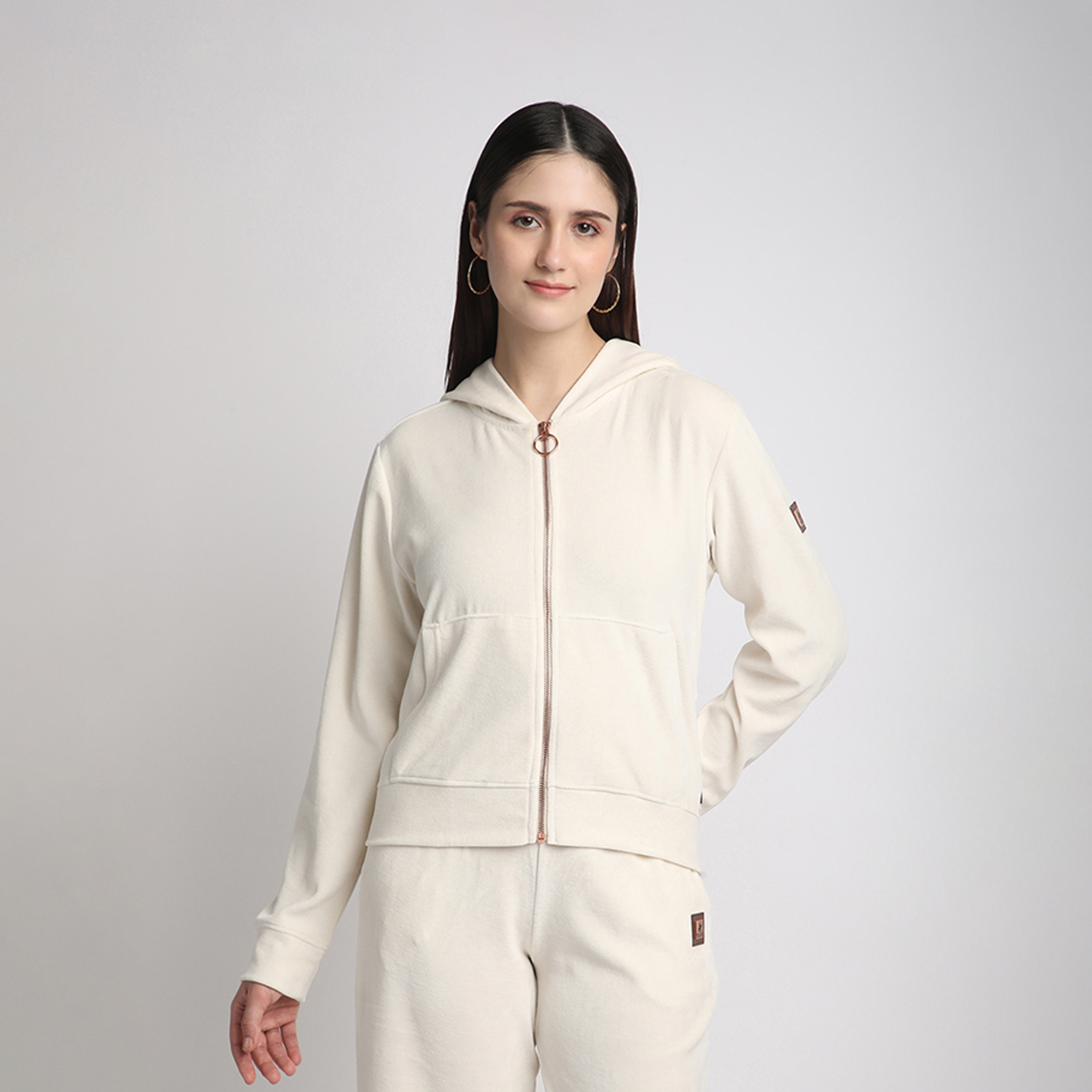 بيفرلي هيلز كلوب-  هوديي للنساء بسحاب أمامي للإغلاق-women-winterwear-hoodiesandsweatshirts-hoodies-image-5