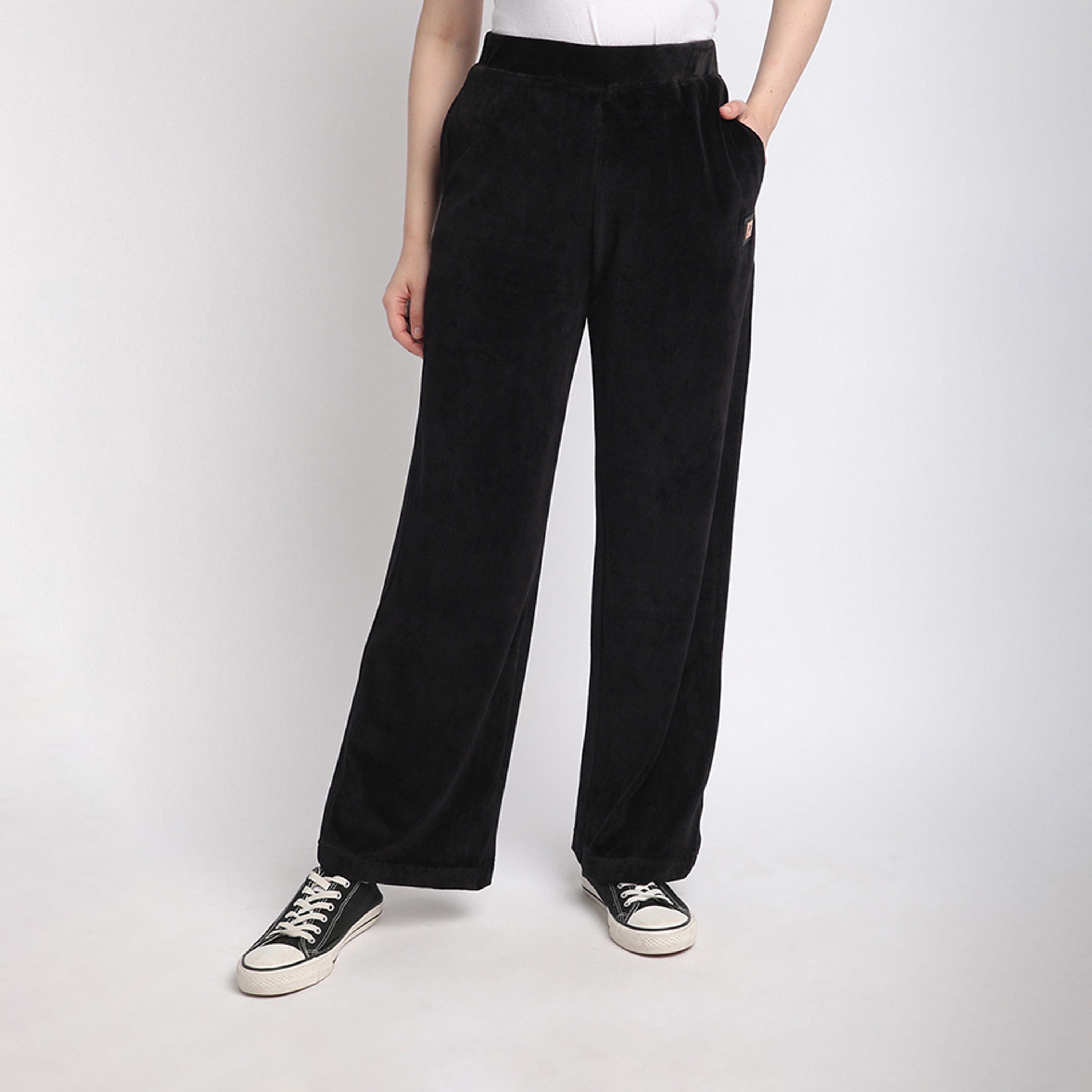 Beverly Hills Polo Club Solid Flexi Waist Wide Leg Pants-women-clothing-bottoms-joggers-image-1