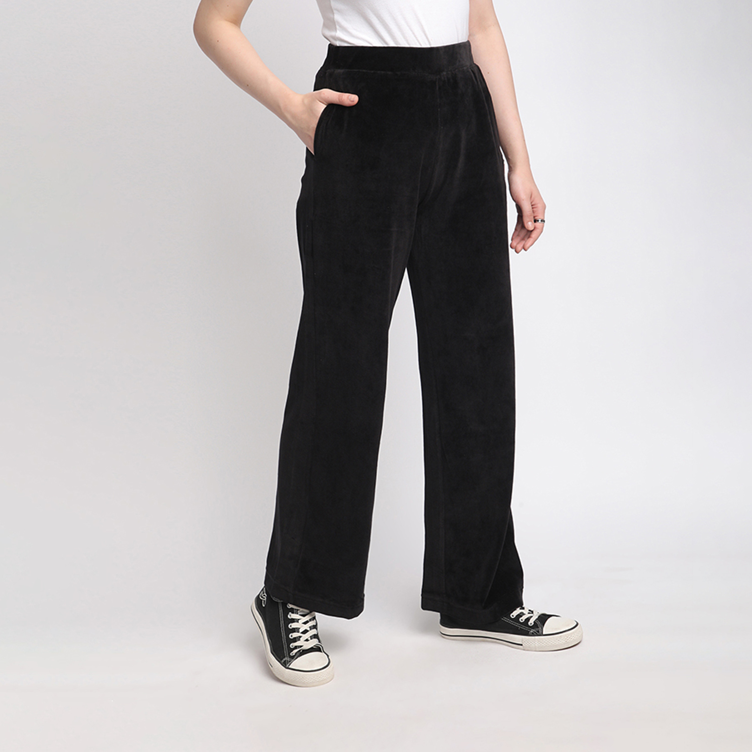 Beverly Hills Polo Club Solid Flexi Waist Wide Leg Pants-women-clothing-bottoms-joggers-image-3