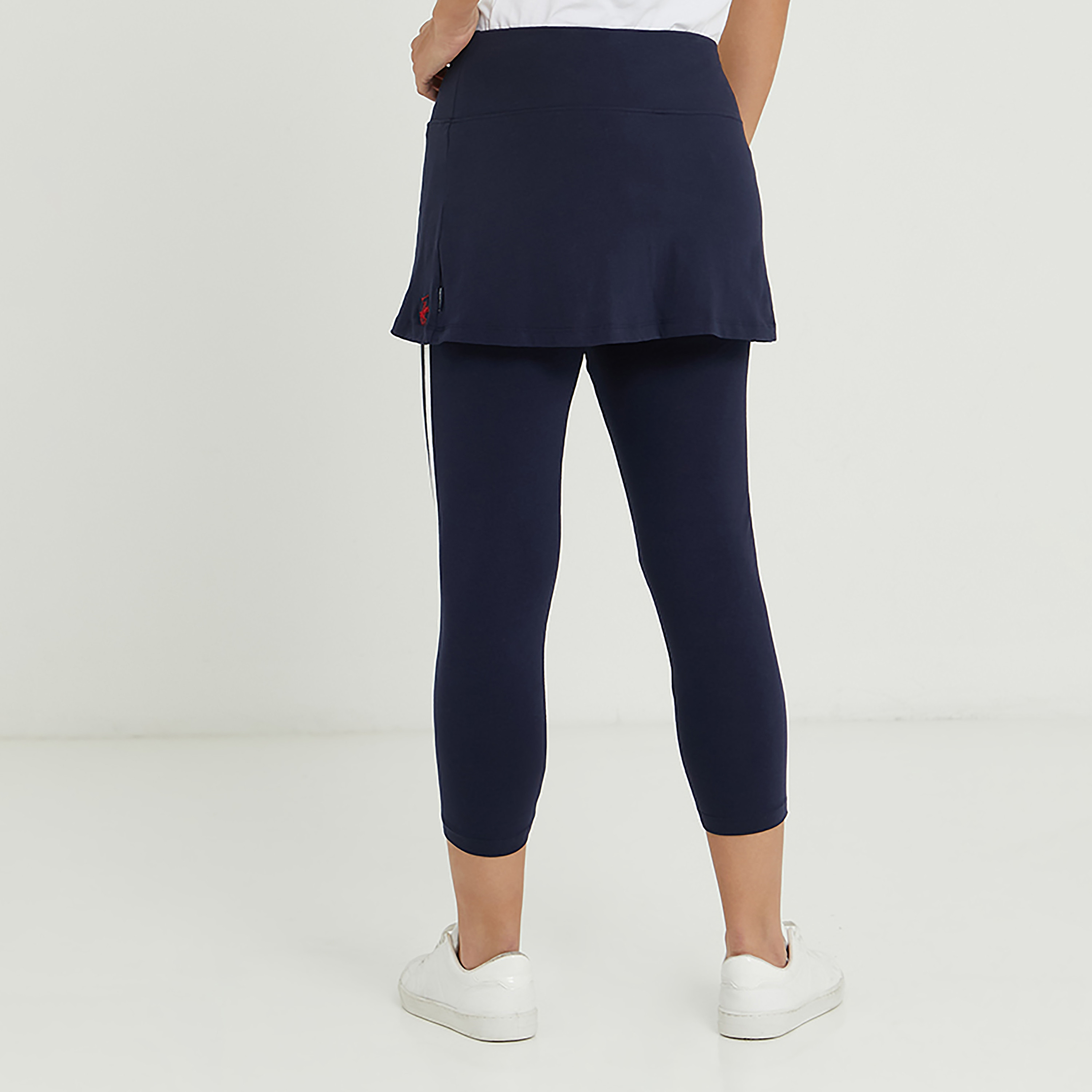 بنطلون كابري منسوج مخطط بخصر متوسط الارتفاع من بيفرلي هيلز بولو كلوب -women-clothing-bottoms-trousers-image-4
