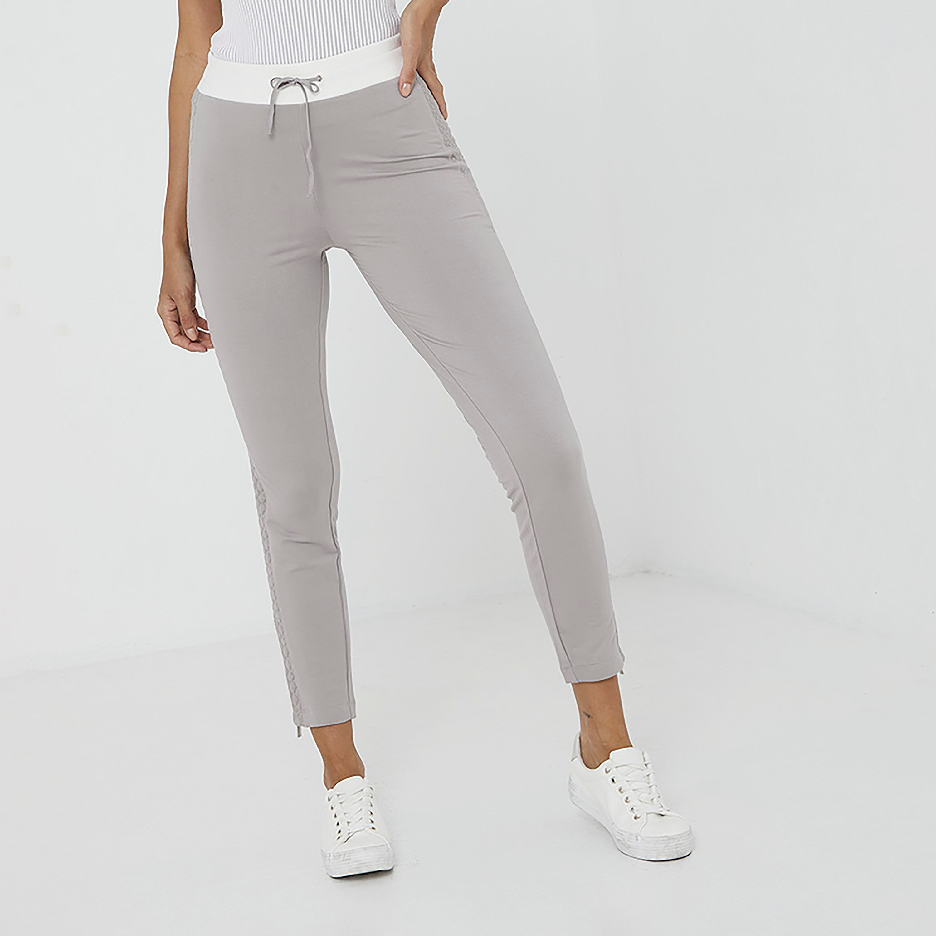  سروال رياضي من بيفرلي هيلز بولو كلوب قصير بخصر مرتفع ومع جيوب حاشية بسحاب-women-clothing-sportswearandactivewear-bottoms-image-1