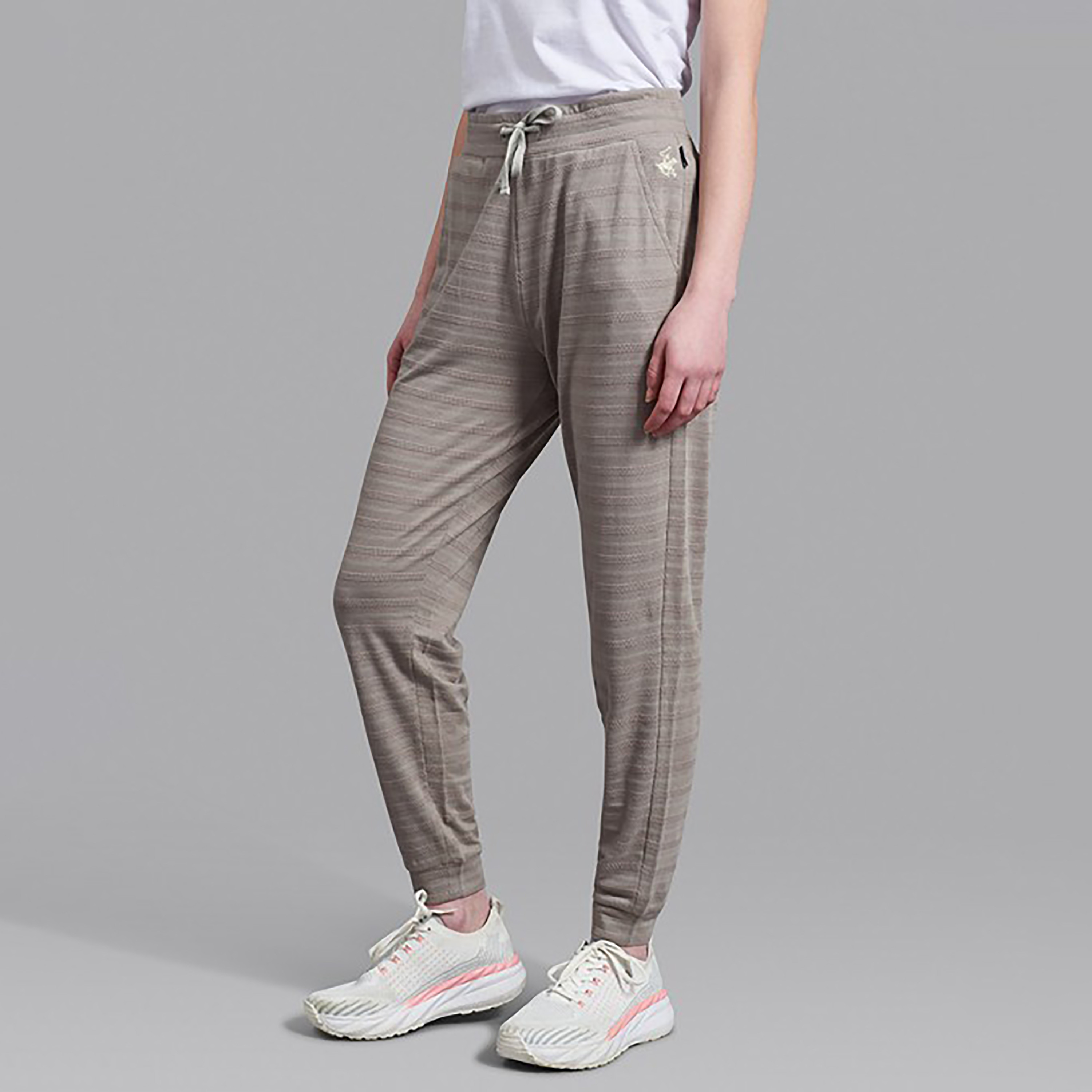 بنطلون رياضي أزرق كحلي نسائي منسوج برباط من بيفرلي هيلز بولو كلوب مع جيوب مائلة-women-clothing-bottoms-joggers-image-8