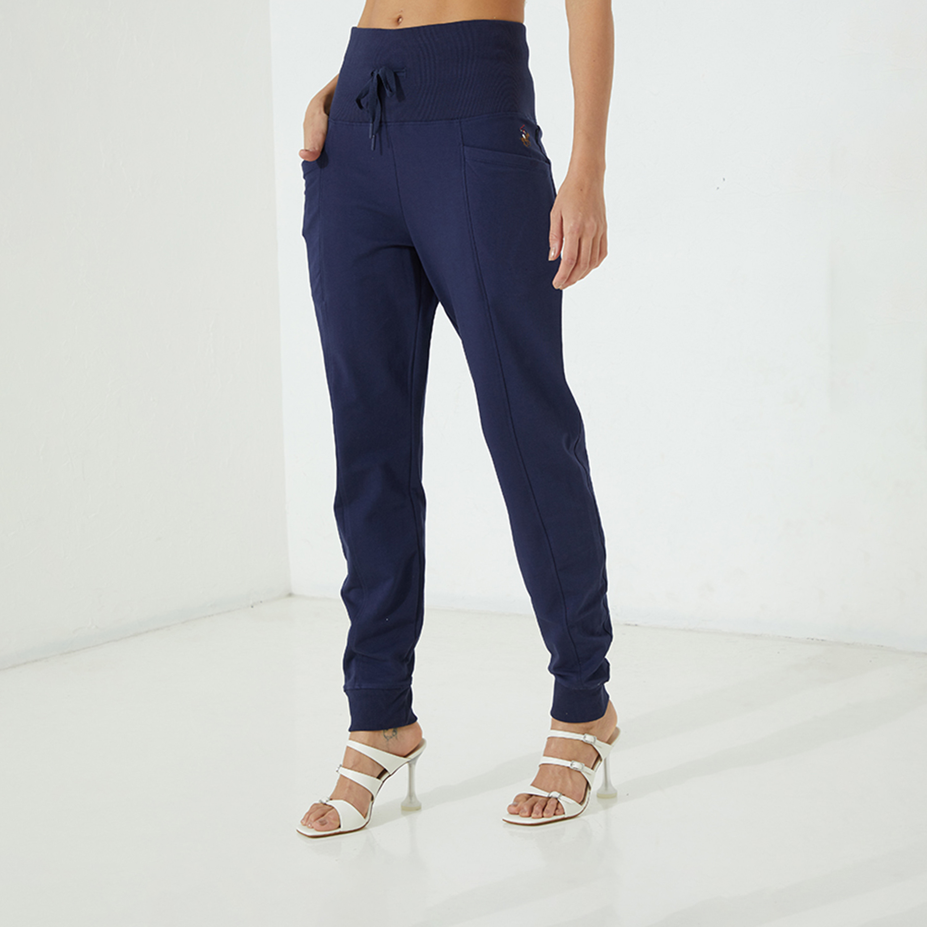 بيفرلي هيلز بولو كلوب- بنطلون رياضي نسائي محبوك-women-clothing-bottoms-joggers-image-1
