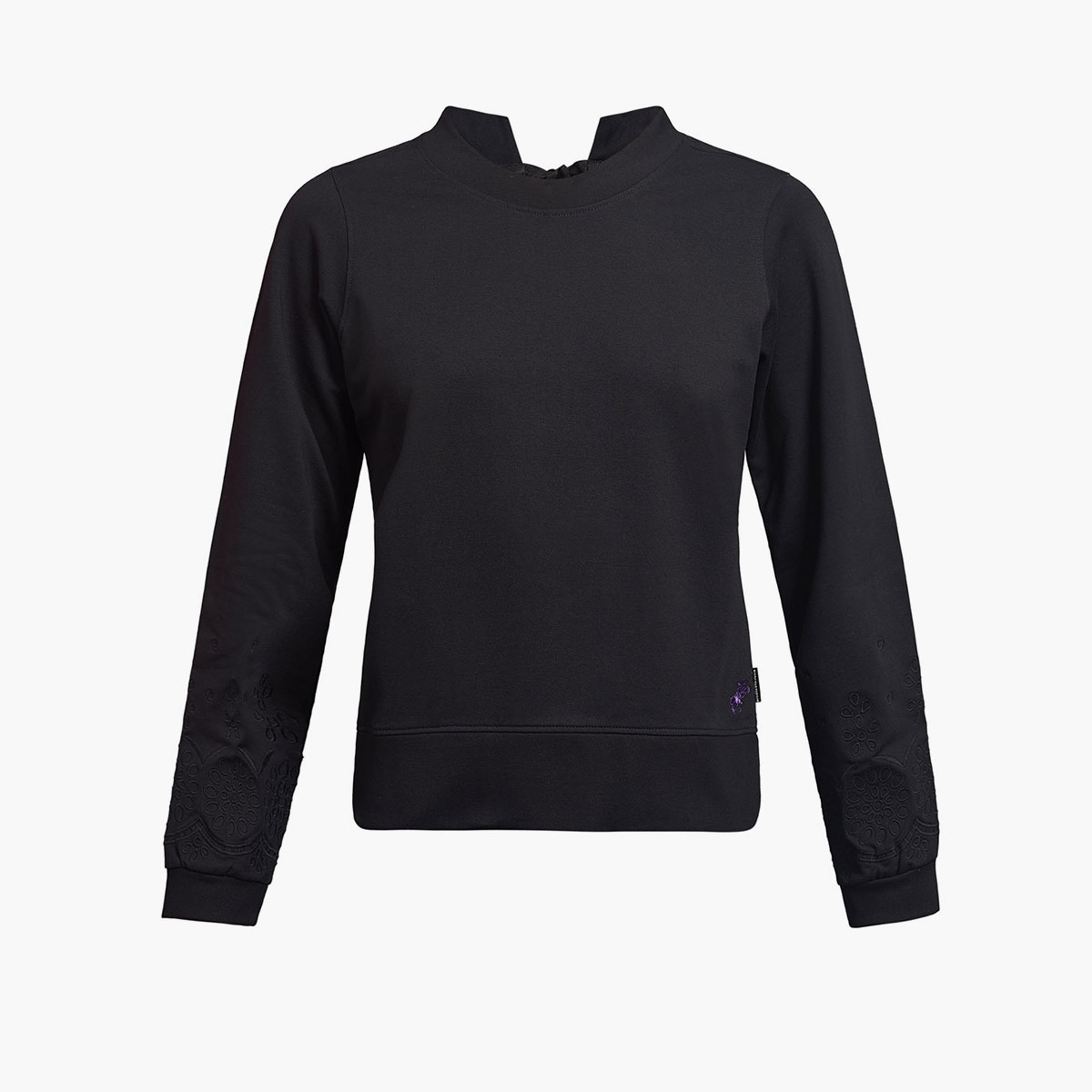 بلوفر بيفرلي هيلز بولو كلوب سادة مع لون أسود بياقة مستديرة للنساء-women-clothing-cardigansandjumpers-jumpers-image-3
