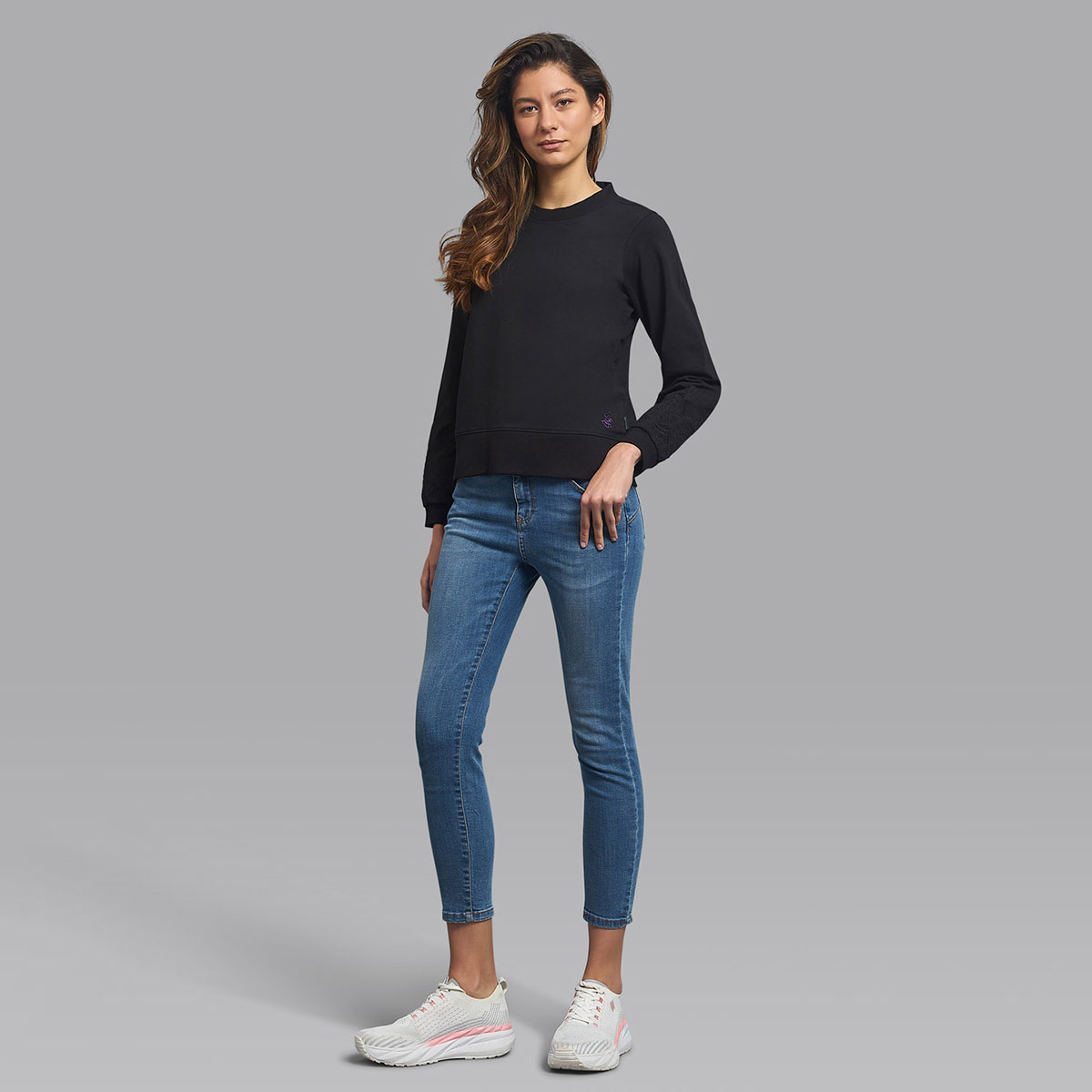Beverly Hills Polo Club Women Black Solid Crew Neck Pullover-women-clothing-cardigansandjumpers-jumpers-image-7