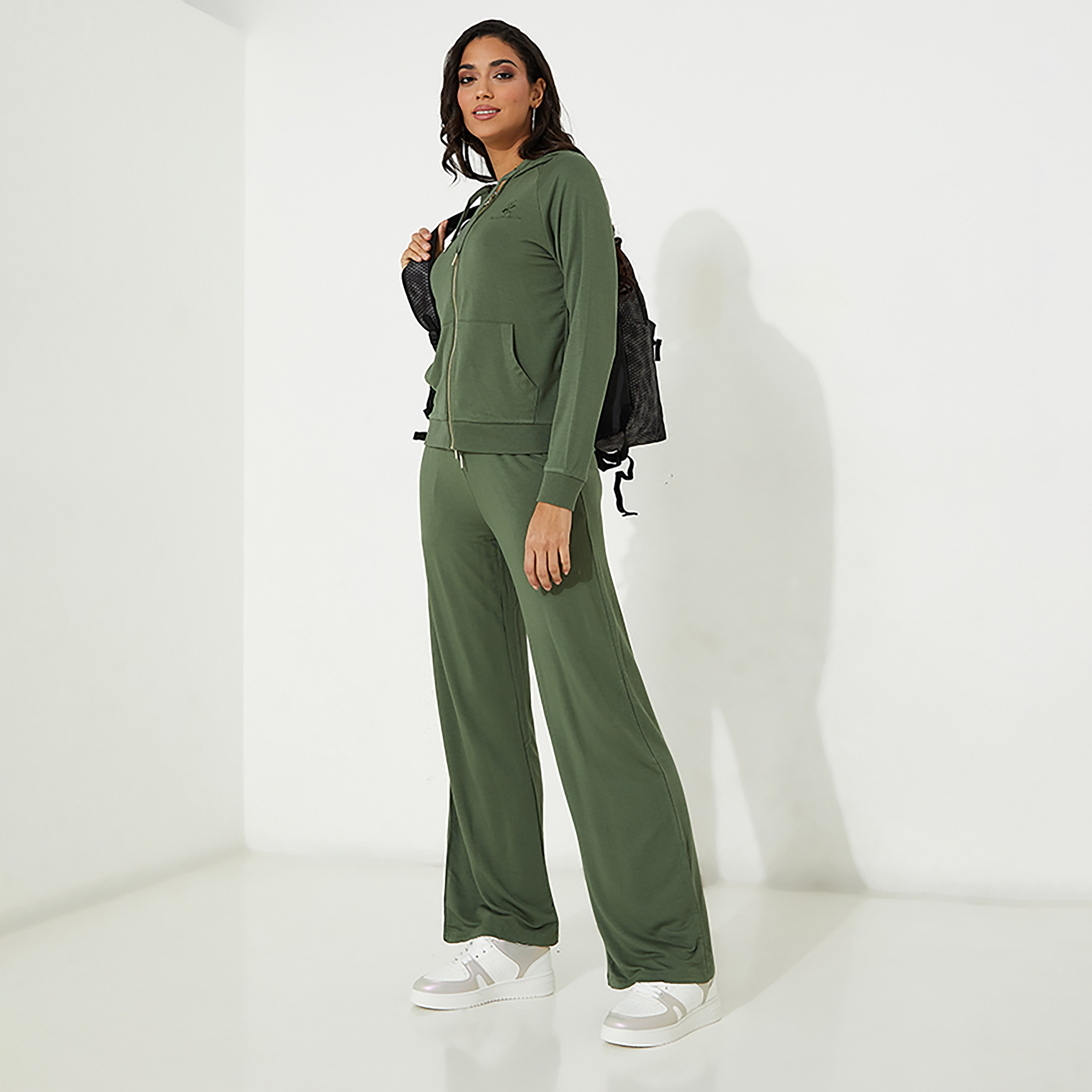 Beverly Hills Polo Club Plain Mid-Rise Palazzos-women-clothing-bottoms-joggers-image-2