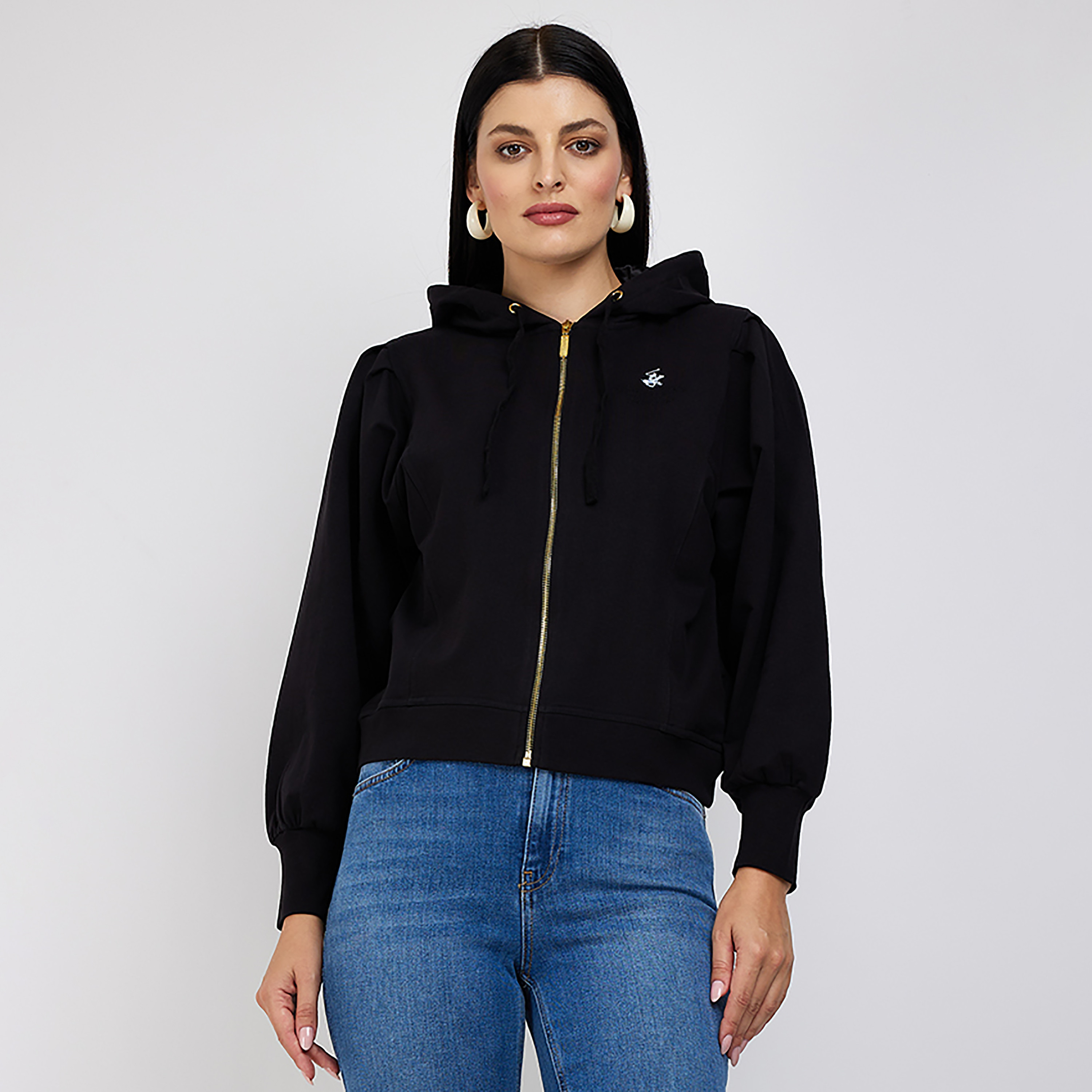  هودي مع لوجو بيفرلي هيلز بولو كلوب بسحاب كامل واكمام طويلة-women-clothing-hoodiesandsweatshirts-hoodies-image-1