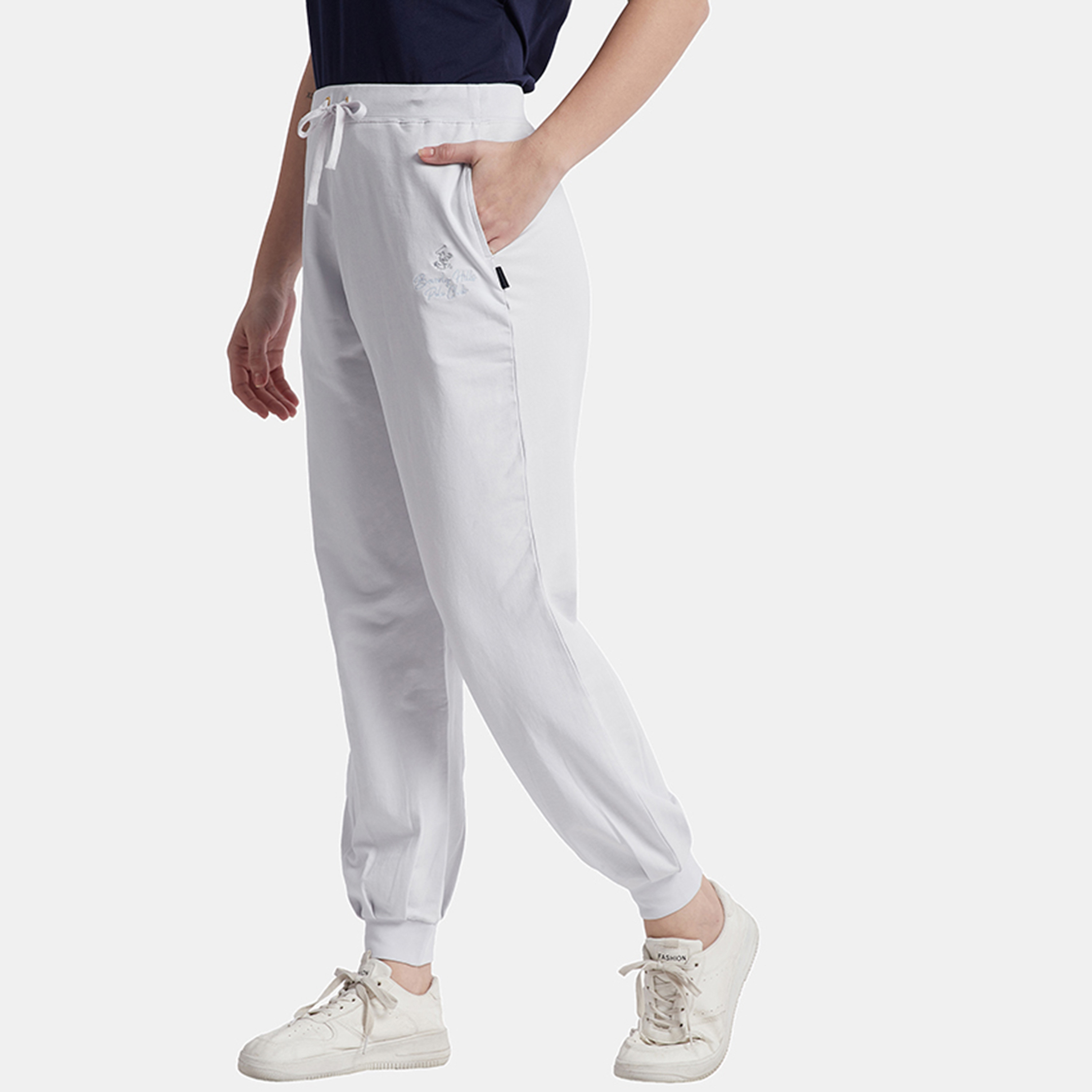 جوغرز من بيفرلي هيلز بولو كلوب برباط متوسط الارتفاع مع شعار-women-clothing-bottoms-joggers-image-11