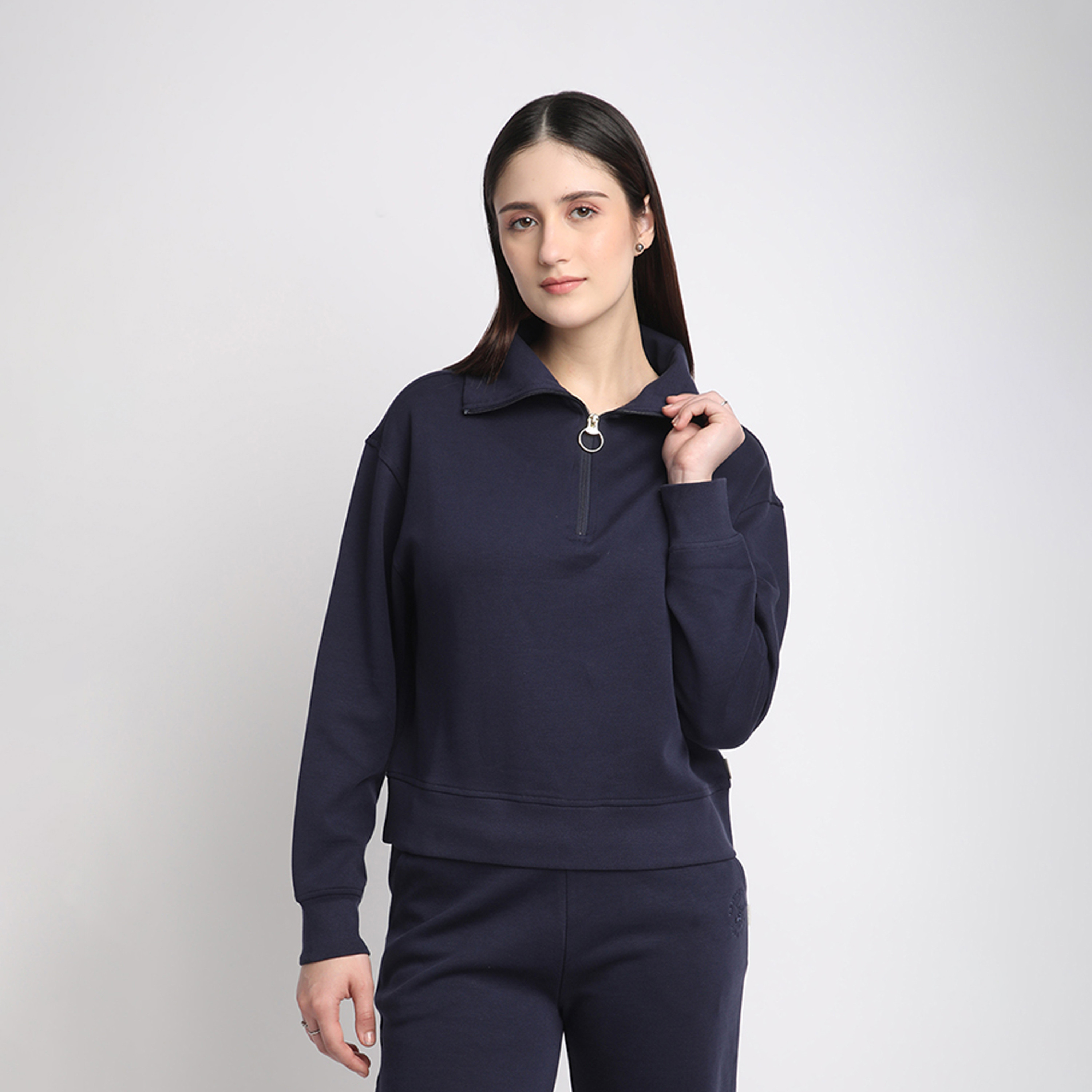 بيفرلي هيلز بولو كلوب سويت شيرت نسائي مع إغلاق نصف سحاب-women-clothing-hoodiesandsweatshirts-sweatshirts-image-5