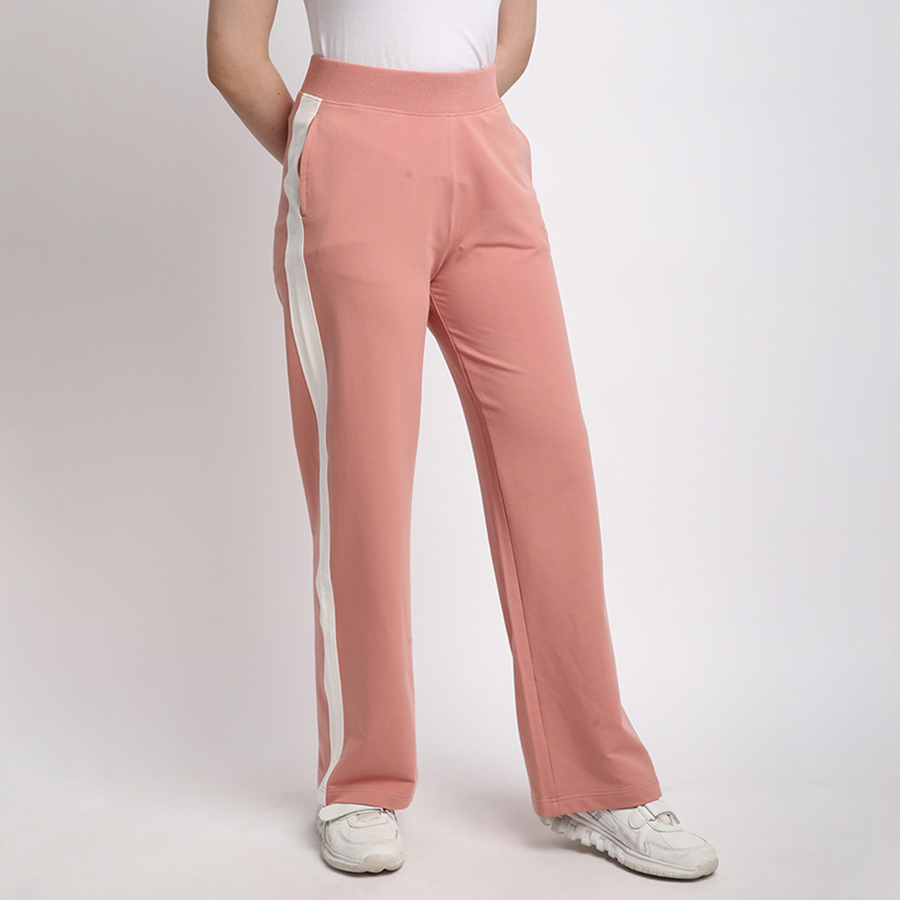 Beverly Hills Polo Club Plain High-Rise Elasticated Waist Women's Track Pants-women-clothing-bottoms-joggers-image-3
