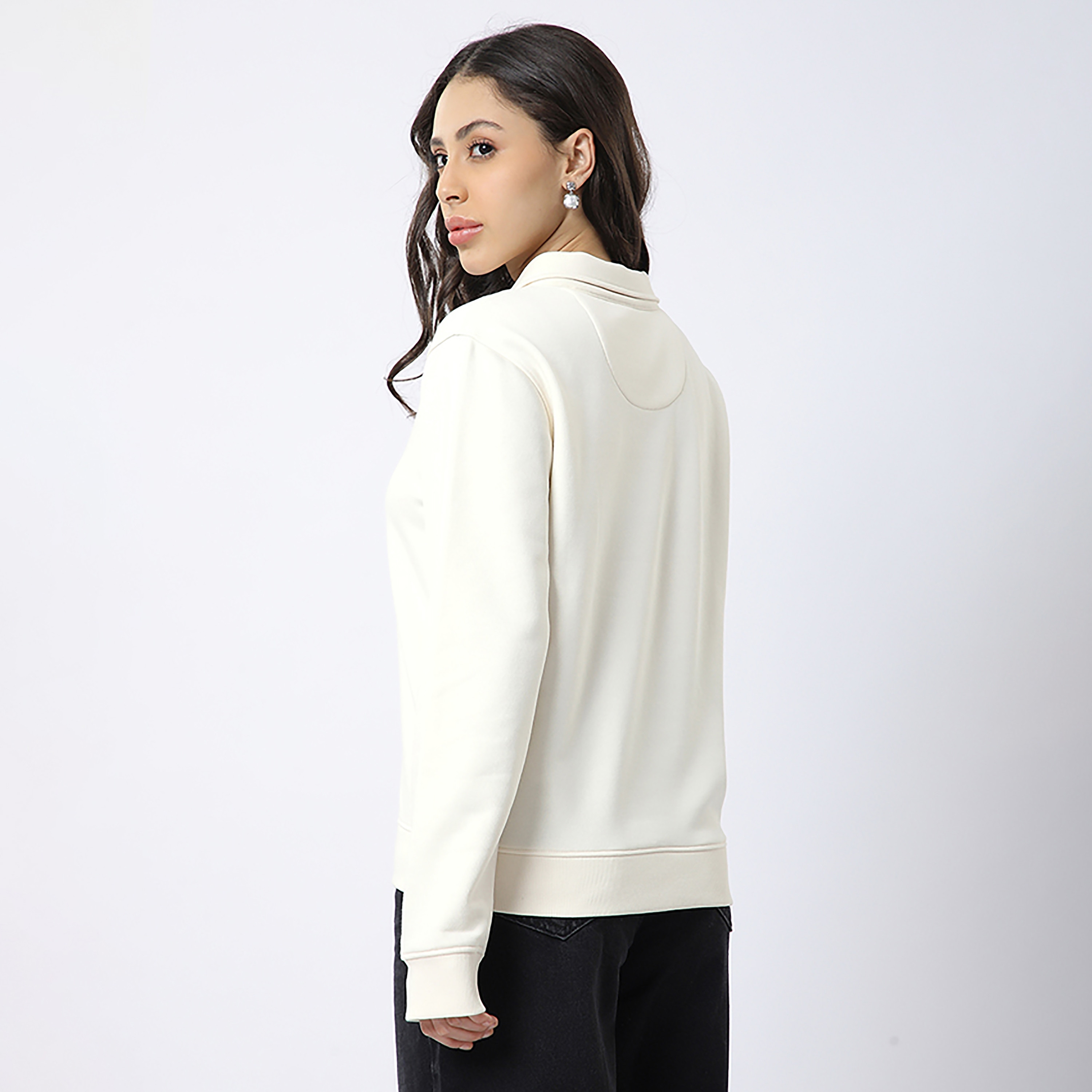 Beverly Hills Polo Club Plain Collared Long Sleeves Women's Sweatshirt-women-winterwear-hoodiesandsweatshirts-sweatshirts-image-4