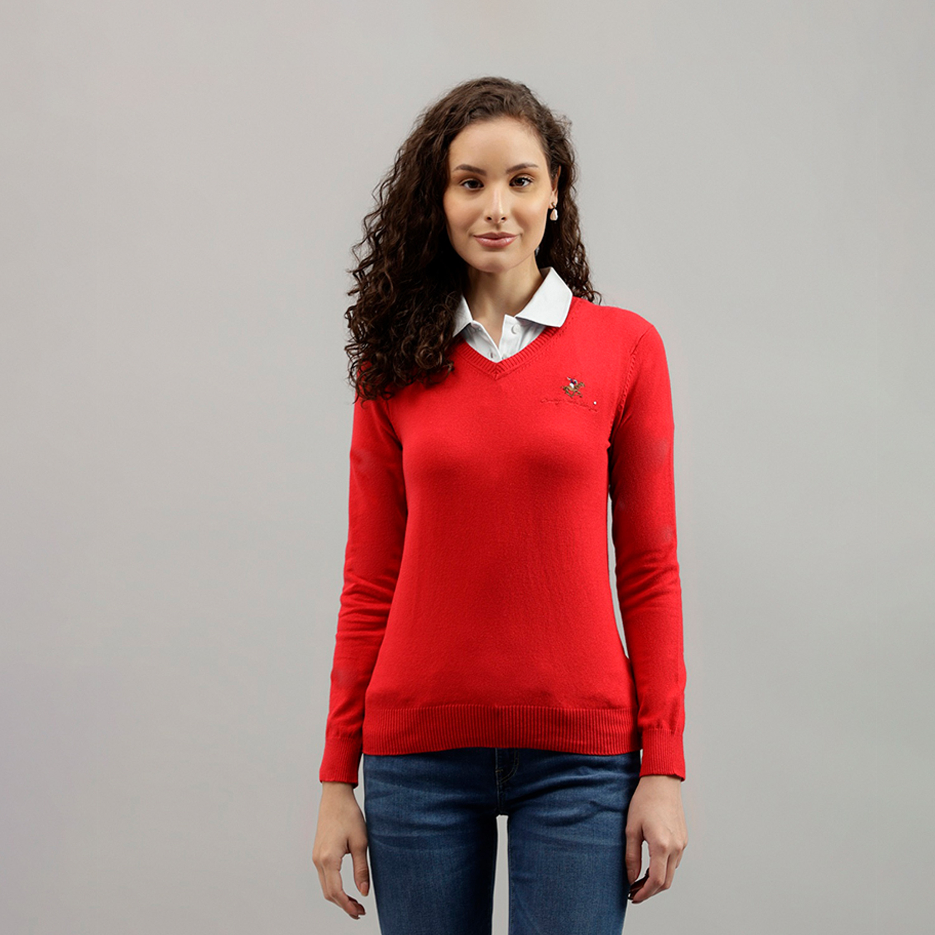 بيفرلي هيلز كلوب-  سترة المرأة الخامس الرقبة-women-clothing-cardigansandjumpers-jumpers-image-1
