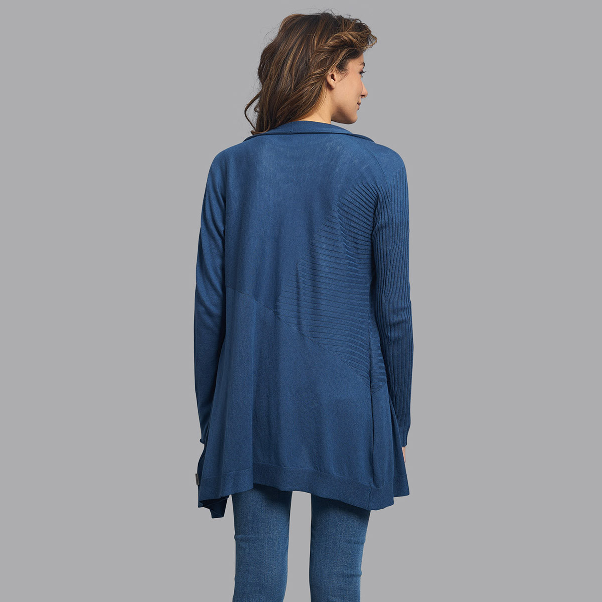 Beverly Hills Polo Club Plain Front Open Long Sleeves Shrugs-women-winterwear-cardigansandjumpers-cardigans-image-2