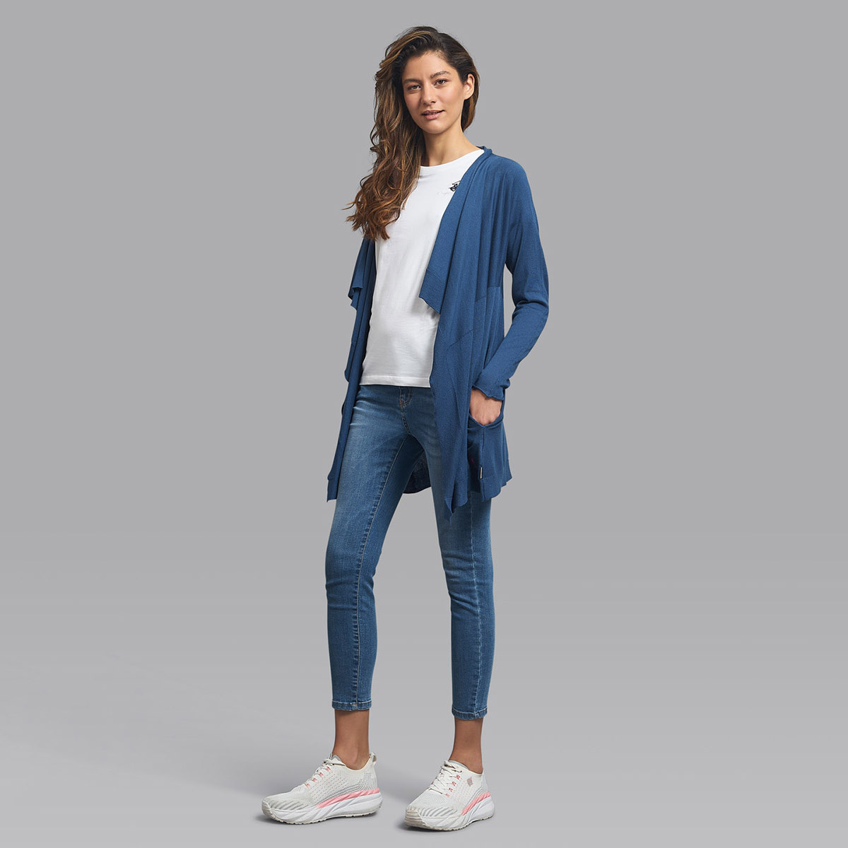 Beverly Hills Polo Club Plain Front Open Long Sleeves Shrugs-women-winterwear-cardigansandjumpers-cardigans-image-6