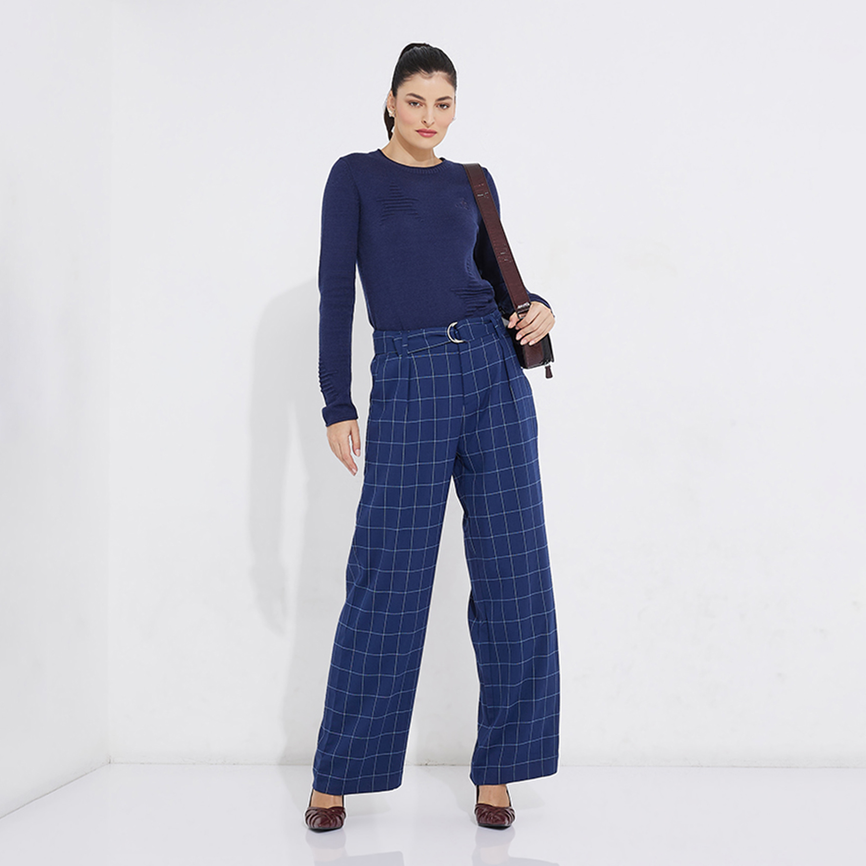 Beverly Hills Polo Club Women's Cable Knit Woollen Pullover-women-clothing-cardigansandjumpers-jumpers-image-2