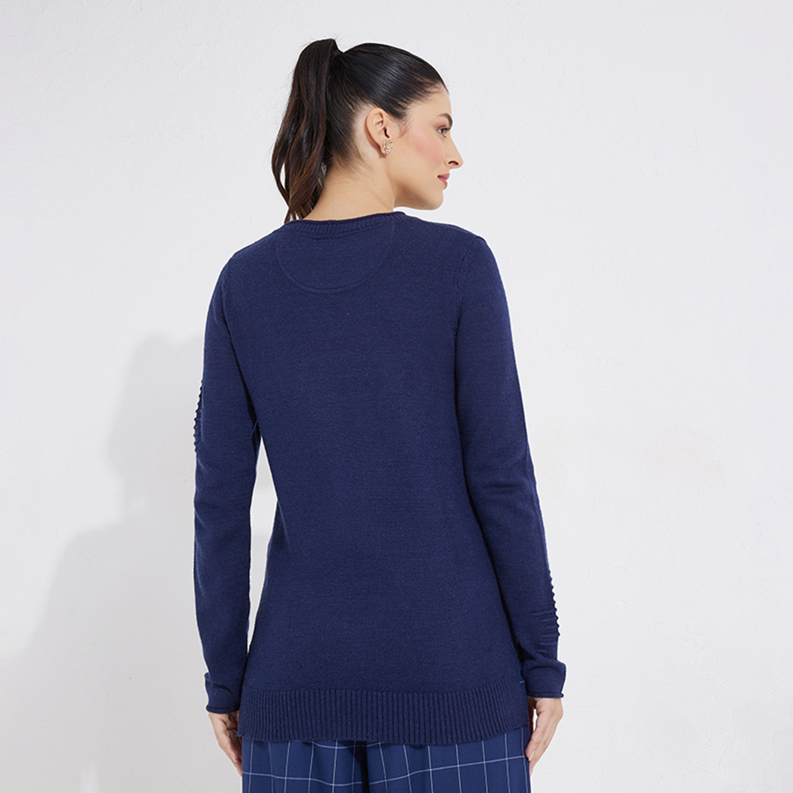 Beverly Hills Polo Club Women's Cable Knit Woollen Pullover-women-clothing-cardigansandjumpers-jumpers-image-4