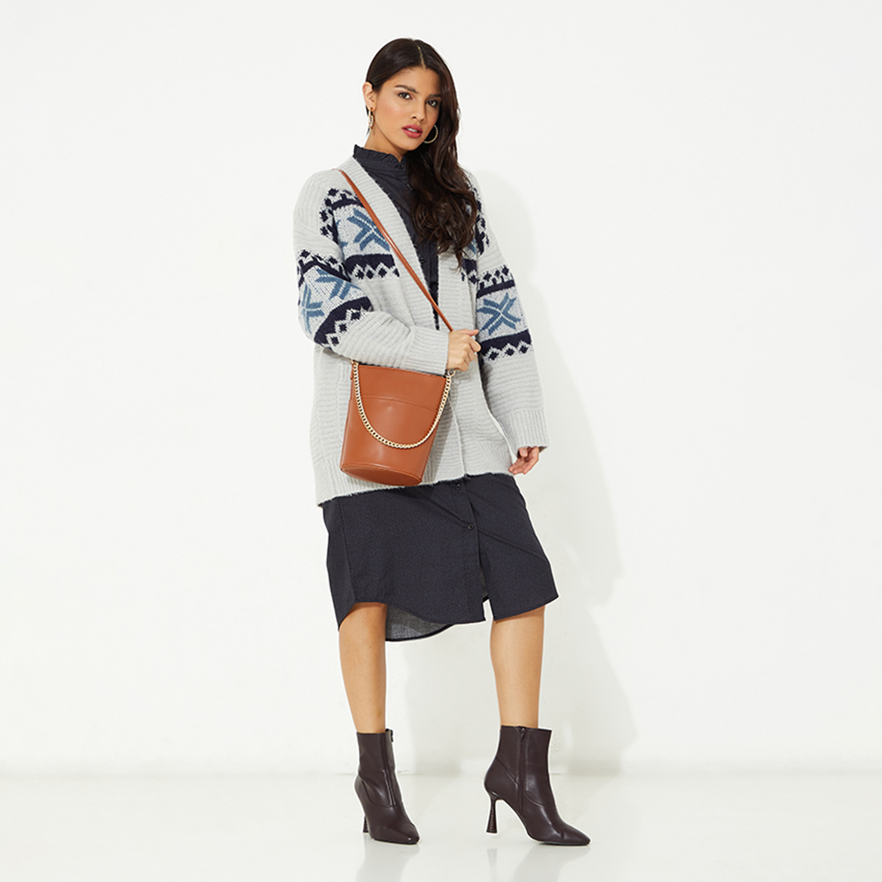Beverly Hills Polo Club Women's Color Block Cardigan-women-winterwear-cardigansandjumpers-cardigans-image-2