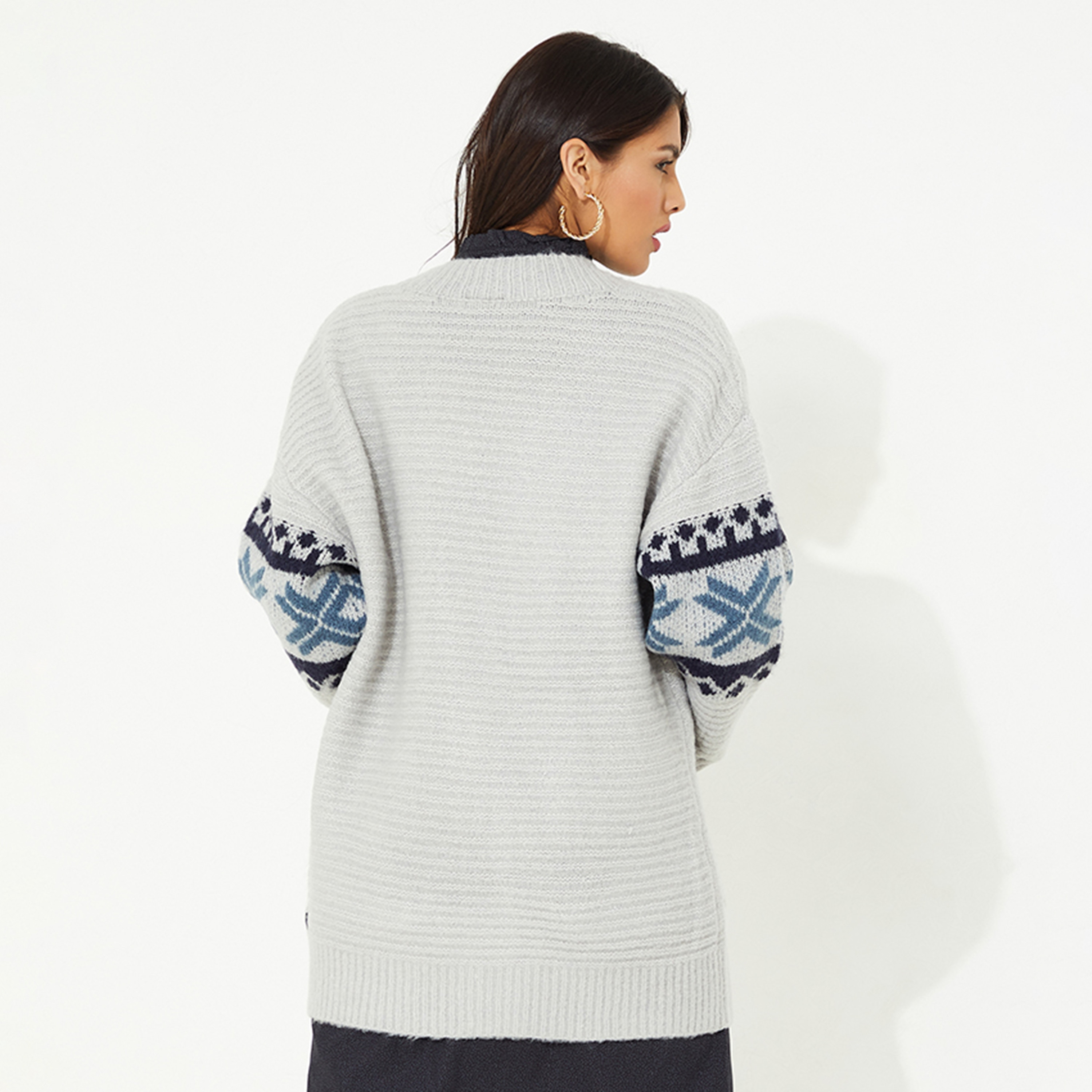 Beverly Hills Polo Club Women's Color Block Cardigan-women-winterwear-cardigansandjumpers-cardigans-image-4