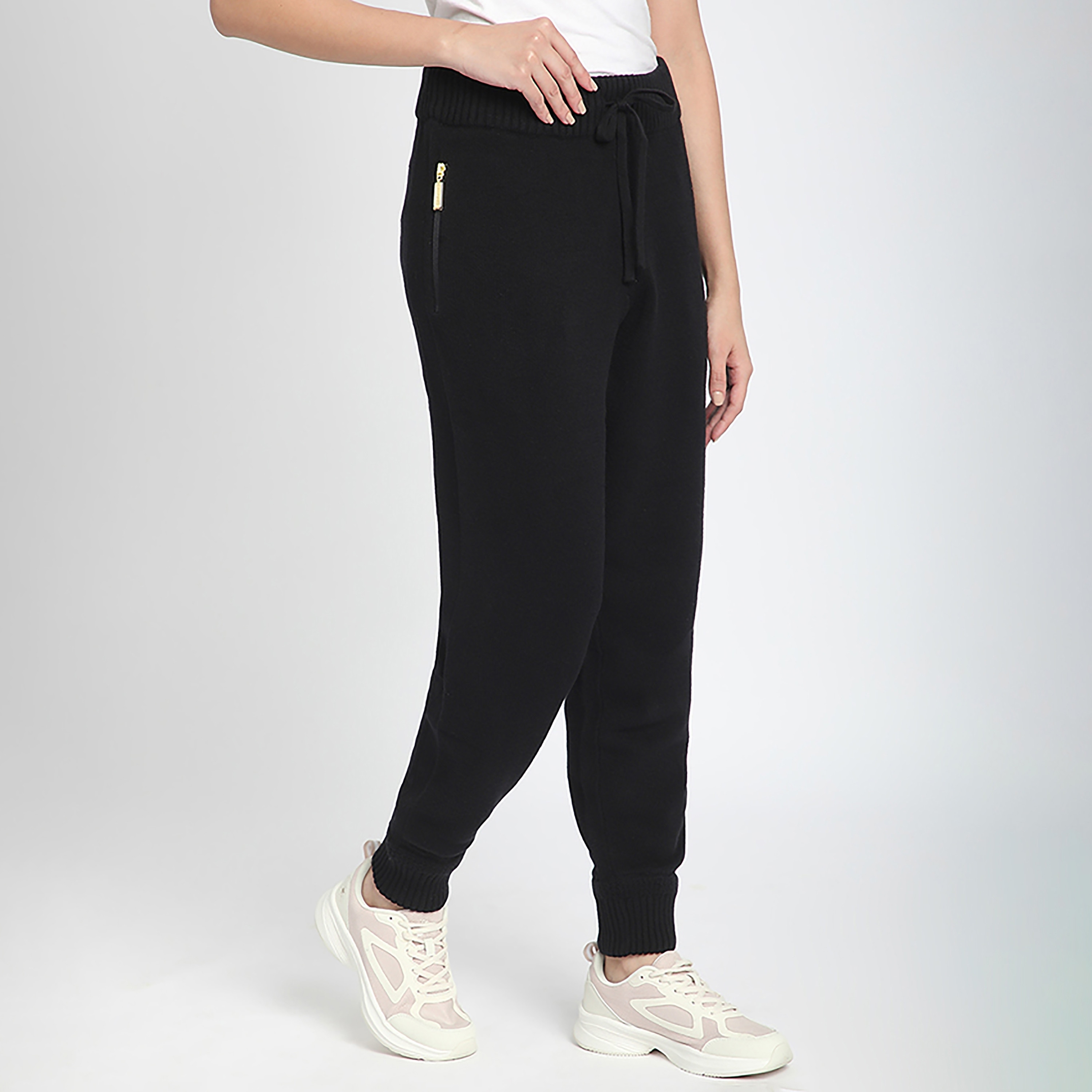 بنطلون ركض نسائي سادة بخصر مرتفع ورباط من بيفرلي هيلز بولو كلوب-women-clothing-bottoms-joggers-image-7