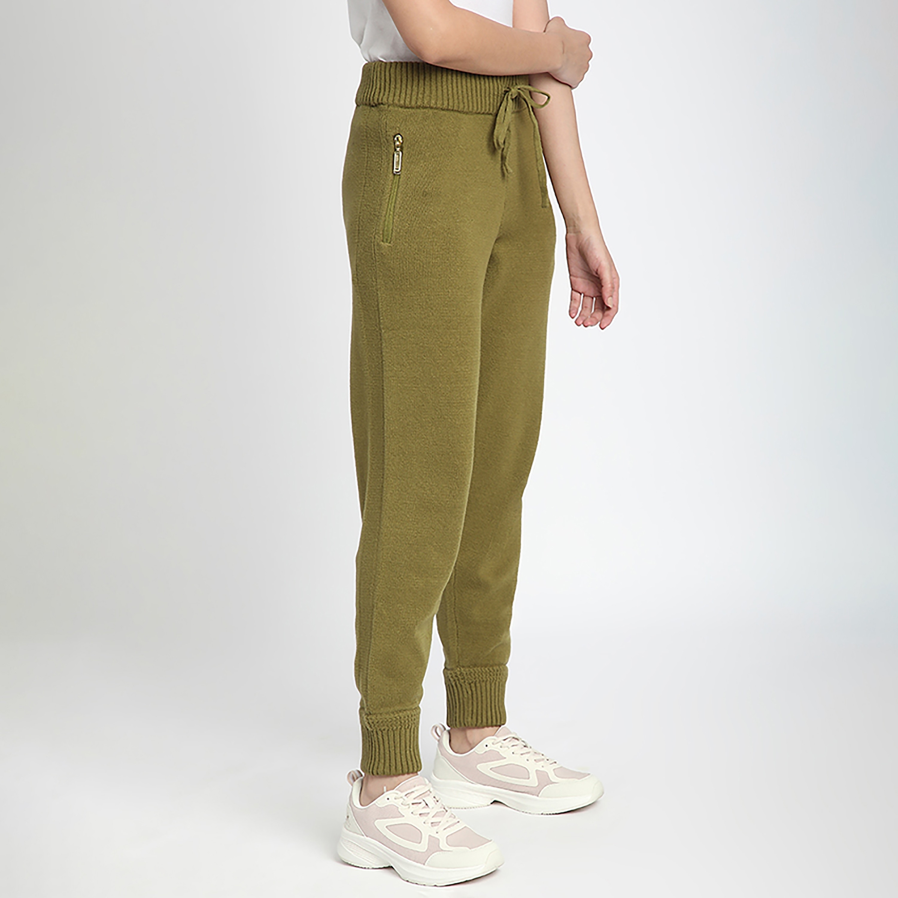 بنطلون ركض نسائي سادة بخصر مرتفع ورباط من بيفرلي هيلز بولو كلوب-women-clothing-bottoms-joggers-image-3