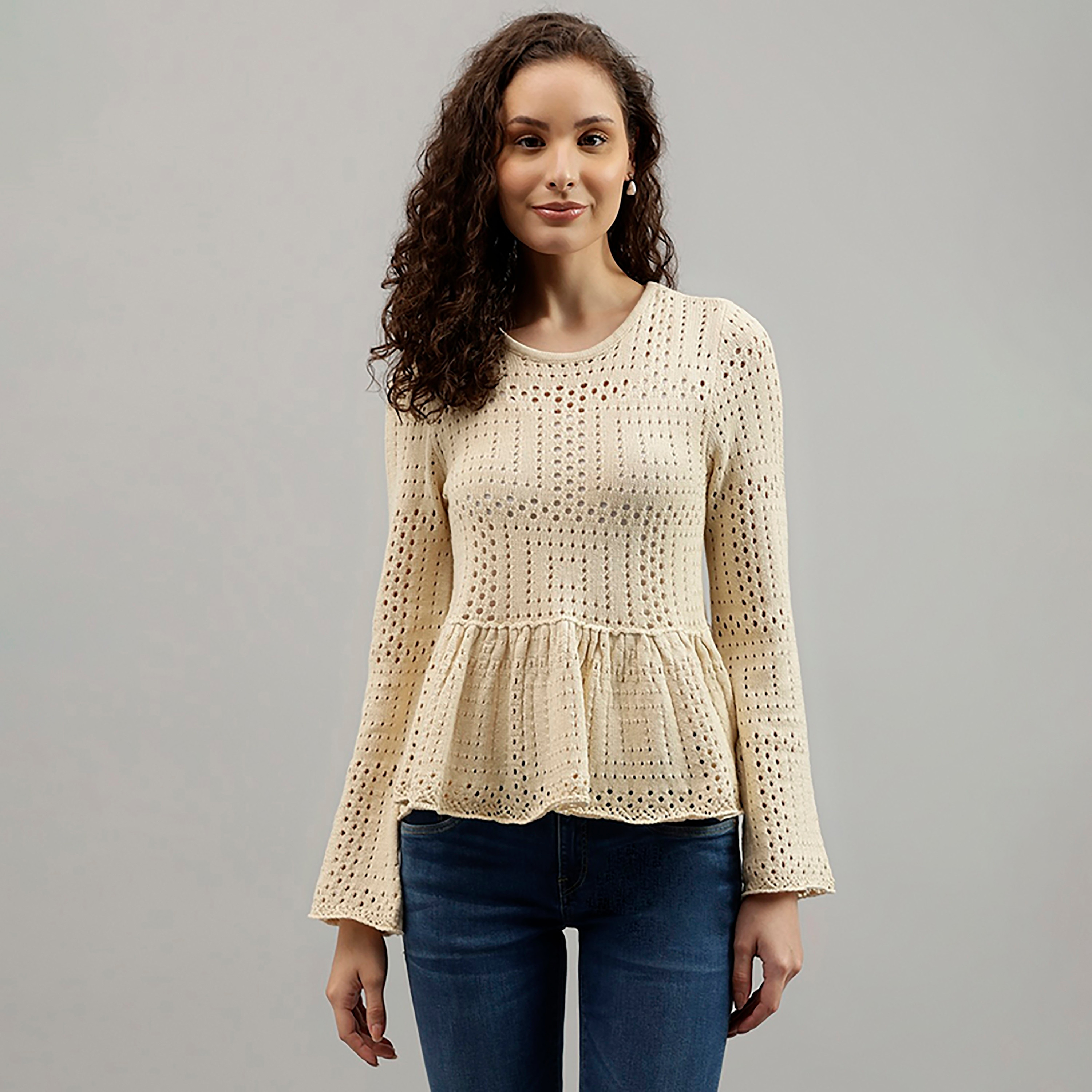 بيفرلي هيلز بولو كلوب محكم جولة الرقبة طويلة الأكمام المرأة بيبلوم السترة-women-clothing-cardigansandjumpers-jumpers-image-1