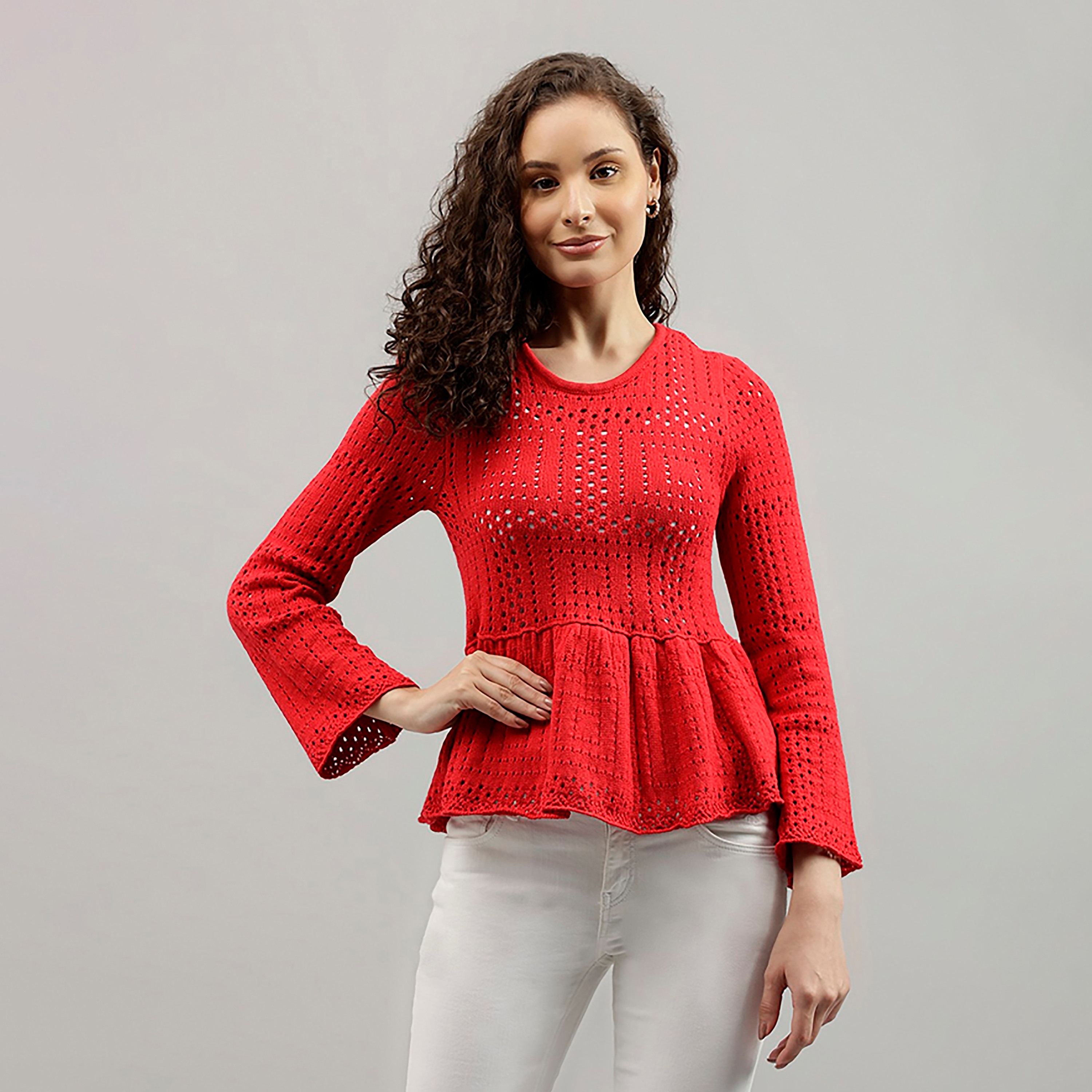 بيفرلي هيلز بولو كلوب محكم جولة الرقبة طويلة الأكمام المرأة بيبلوم السترة-women-clothing-cardigansandjumpers-jumpers-image-5