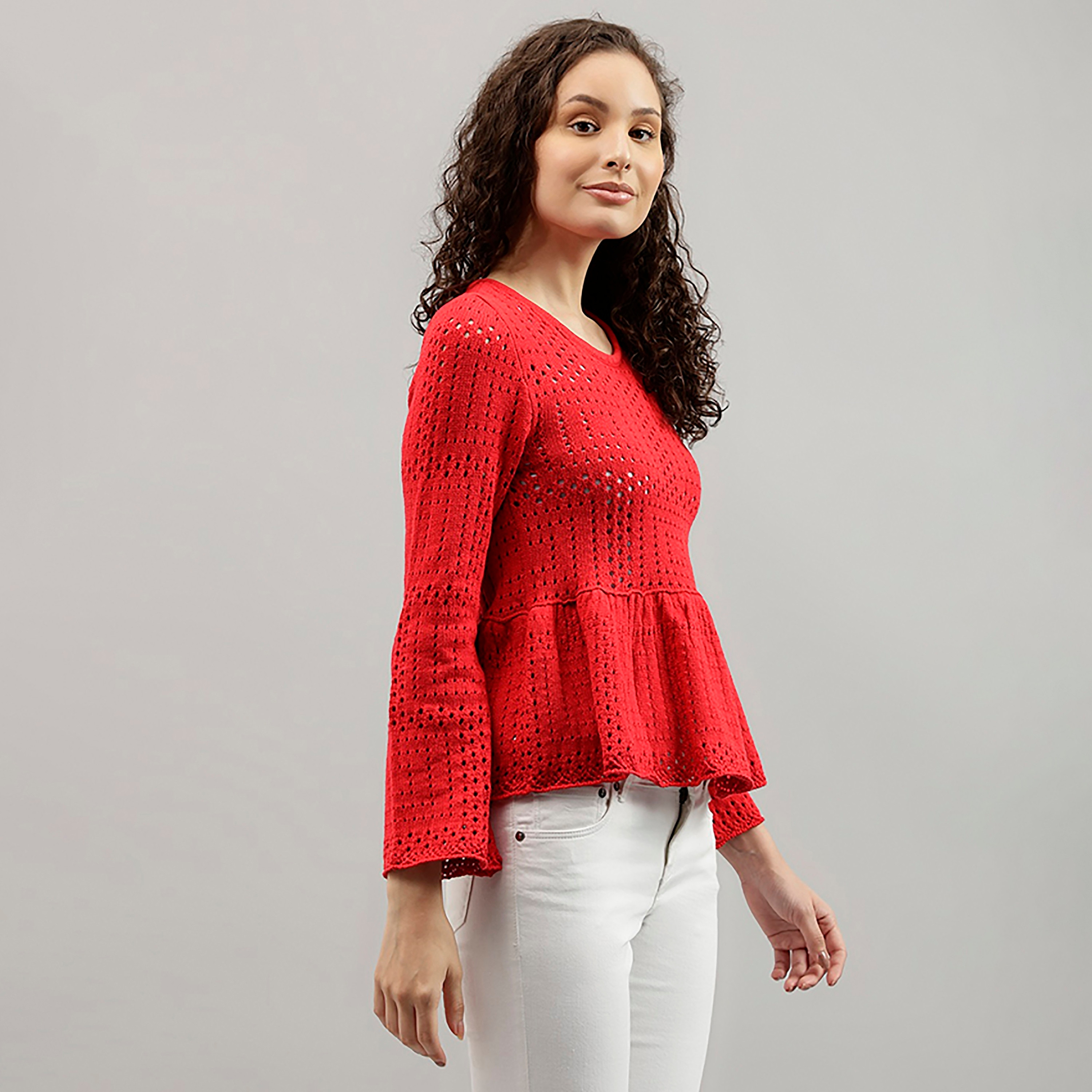 بيفرلي هيلز بولو كلوب محكم جولة الرقبة طويلة الأكمام المرأة بيبلوم السترة-women-clothing-cardigansandjumpers-jumpers-image-2