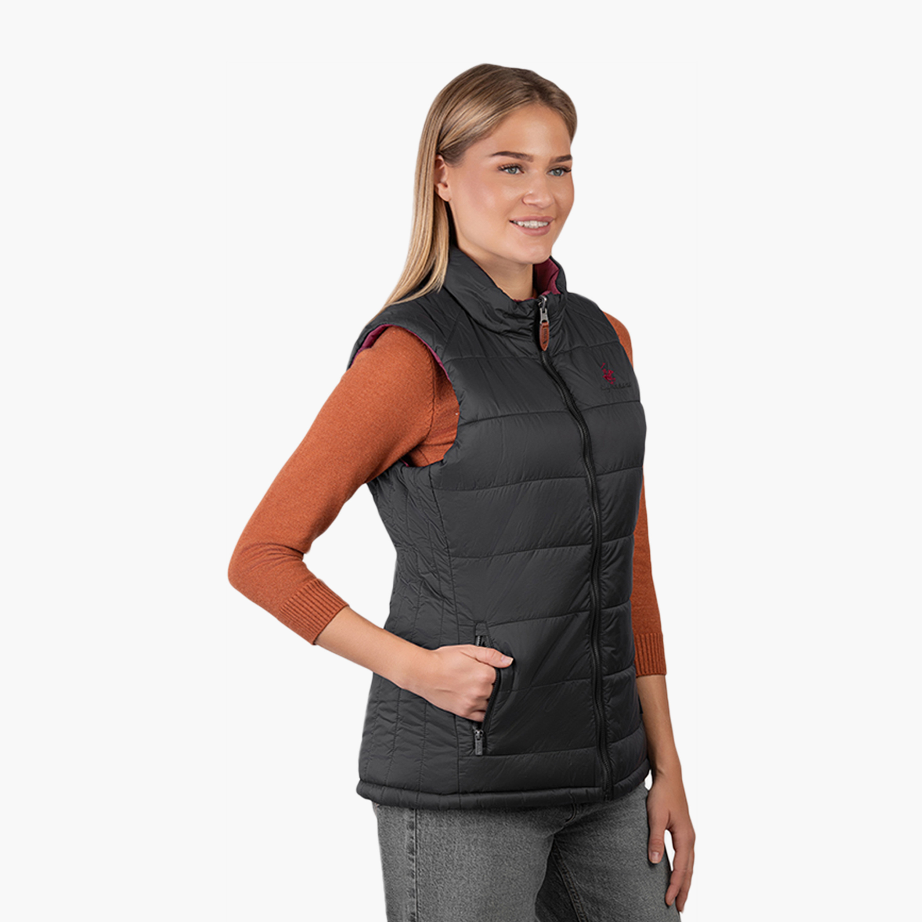 جاكيت جيليه نسائي سادة برقبة عالية وبدون أكمام بيفرلي هيلز بولو كلوب-women-winterwear-coatsandjackets-jackets-image-7