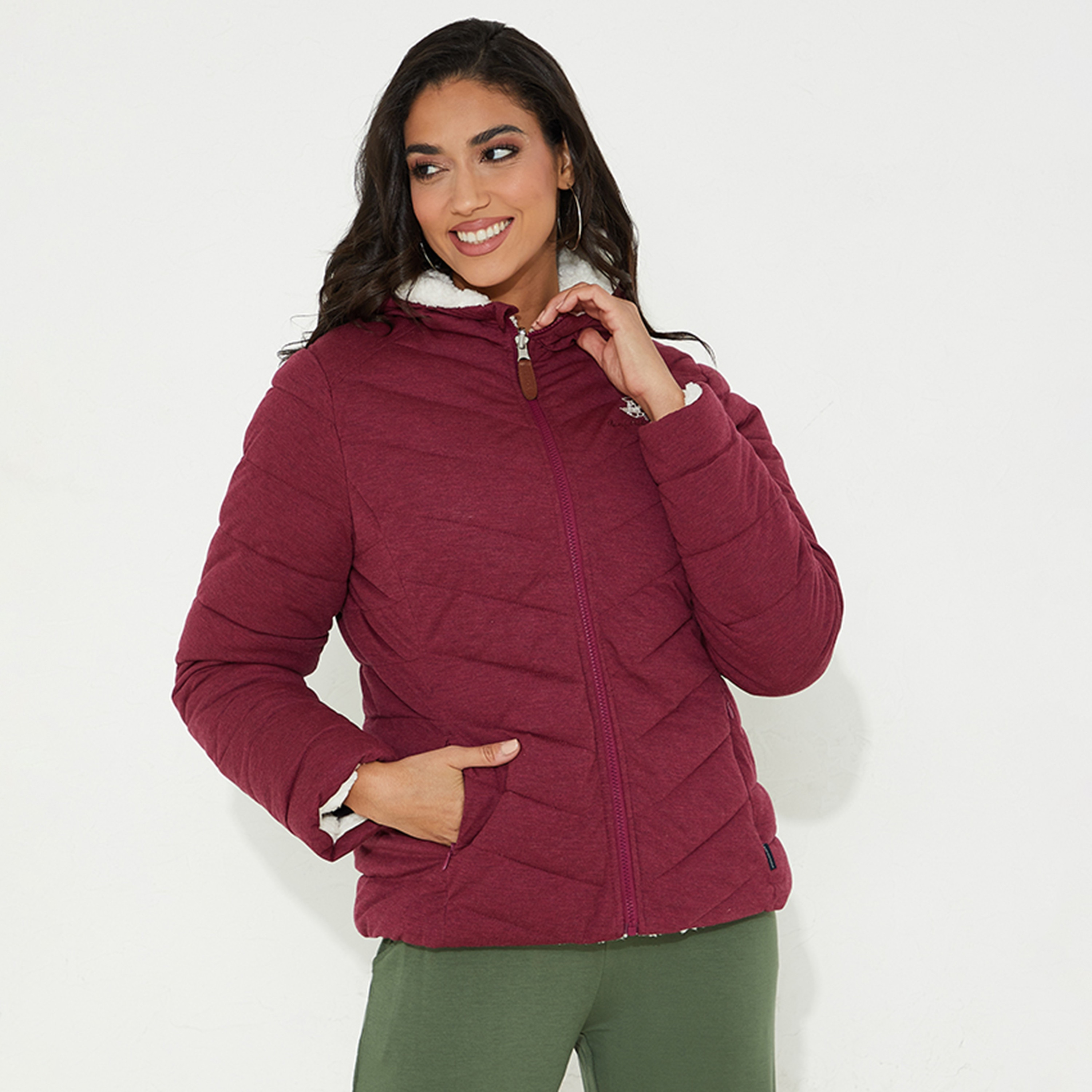 جاكيت بيفرلي هيلز بولو كلوب مبطنة بغطاء للرأس-women-winterwear-hoodiesandsweatshirts-hoodies-image-1