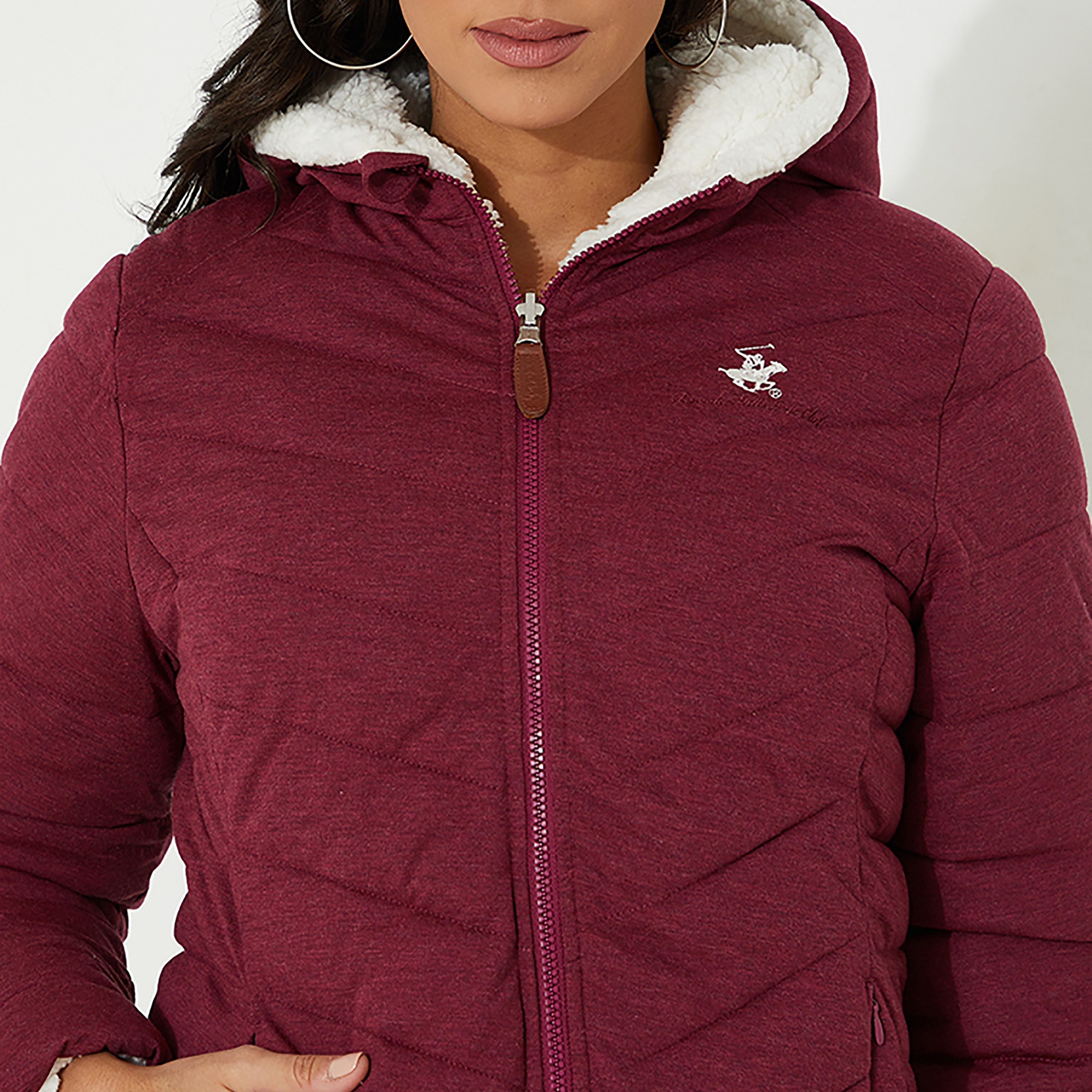 Beverly Hills Polo Club Hooded Neck Quilted Jacket-women-winterwear-hoodiesandsweatshirts-hoodies-image-3