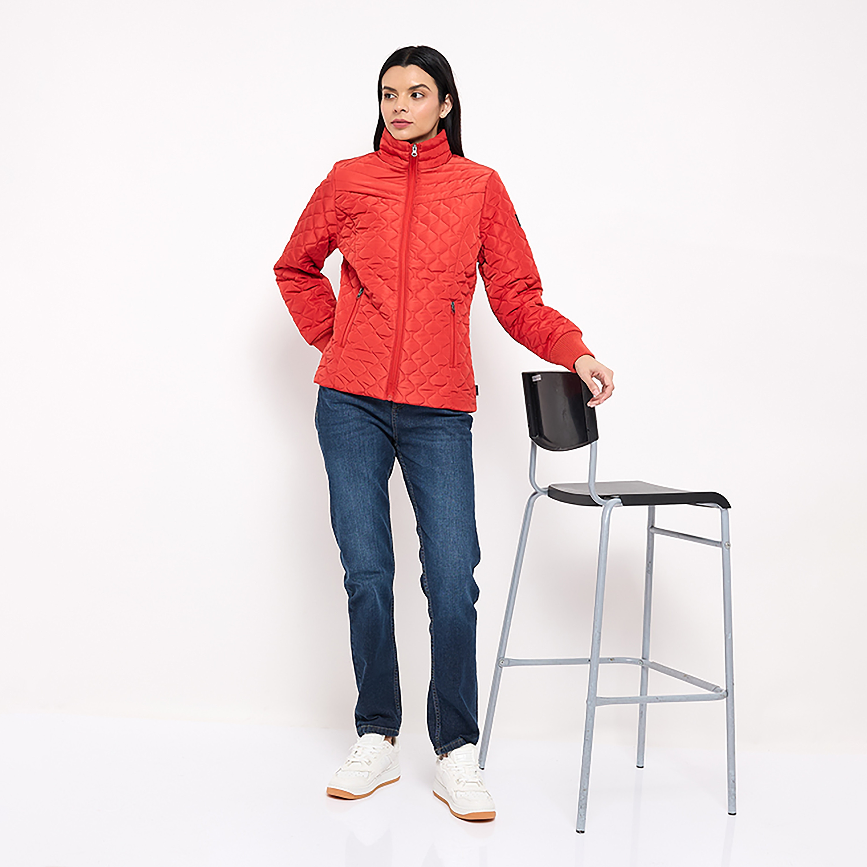 جاكيت نسائي مبطن بياقة عالية وأكمام طويلة من بيفرلي هيلز بولو كلوب-women-winterwear-coatsandjackets-jackets-image-2